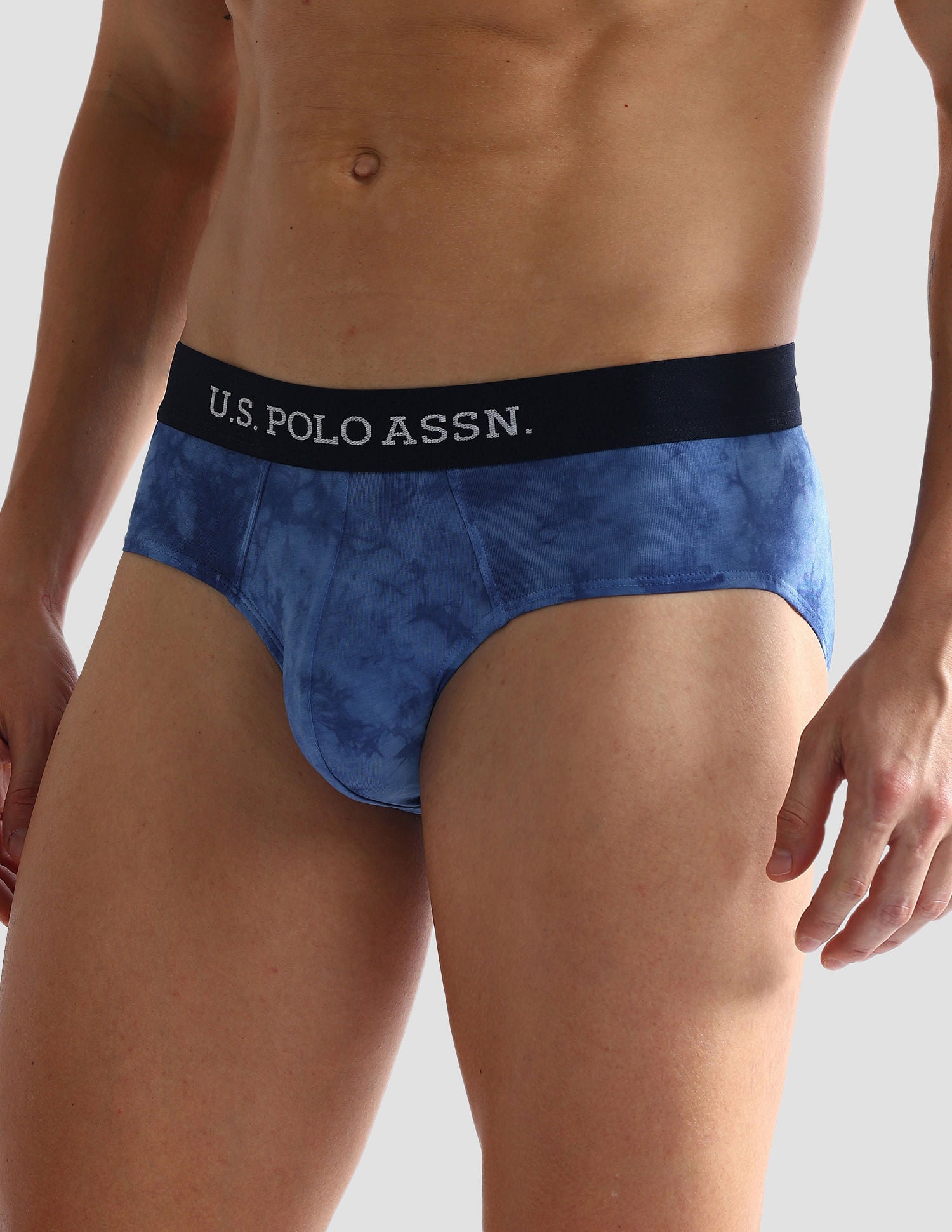 Cotton Stretch Tie Dye OEB03 Briefs - Pack Of 1 Navy - U.S. POLO ASSN. | Large