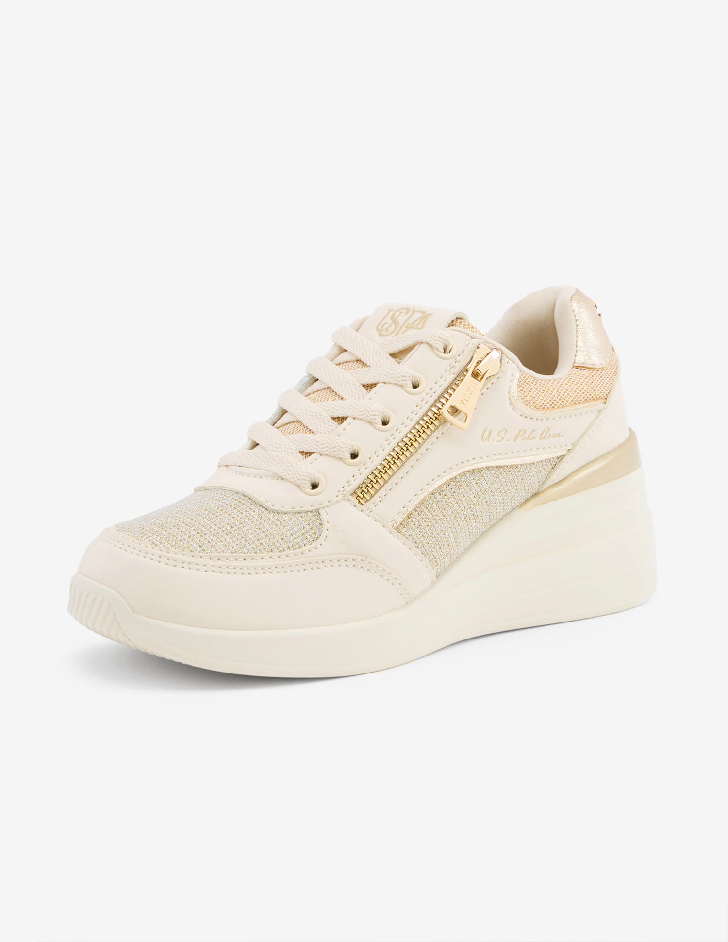 Liora 2.0 Light Weight Glitter Sneakers Gold - U.S. Polo Assn. India | Large