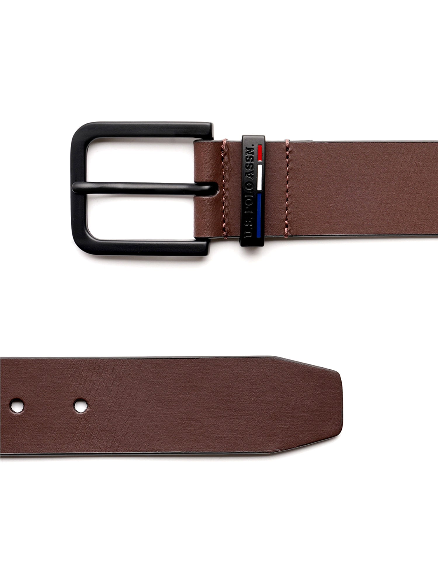 Men Crabtree Leather Belt Tan - U.S. POLO ASSN. | Large