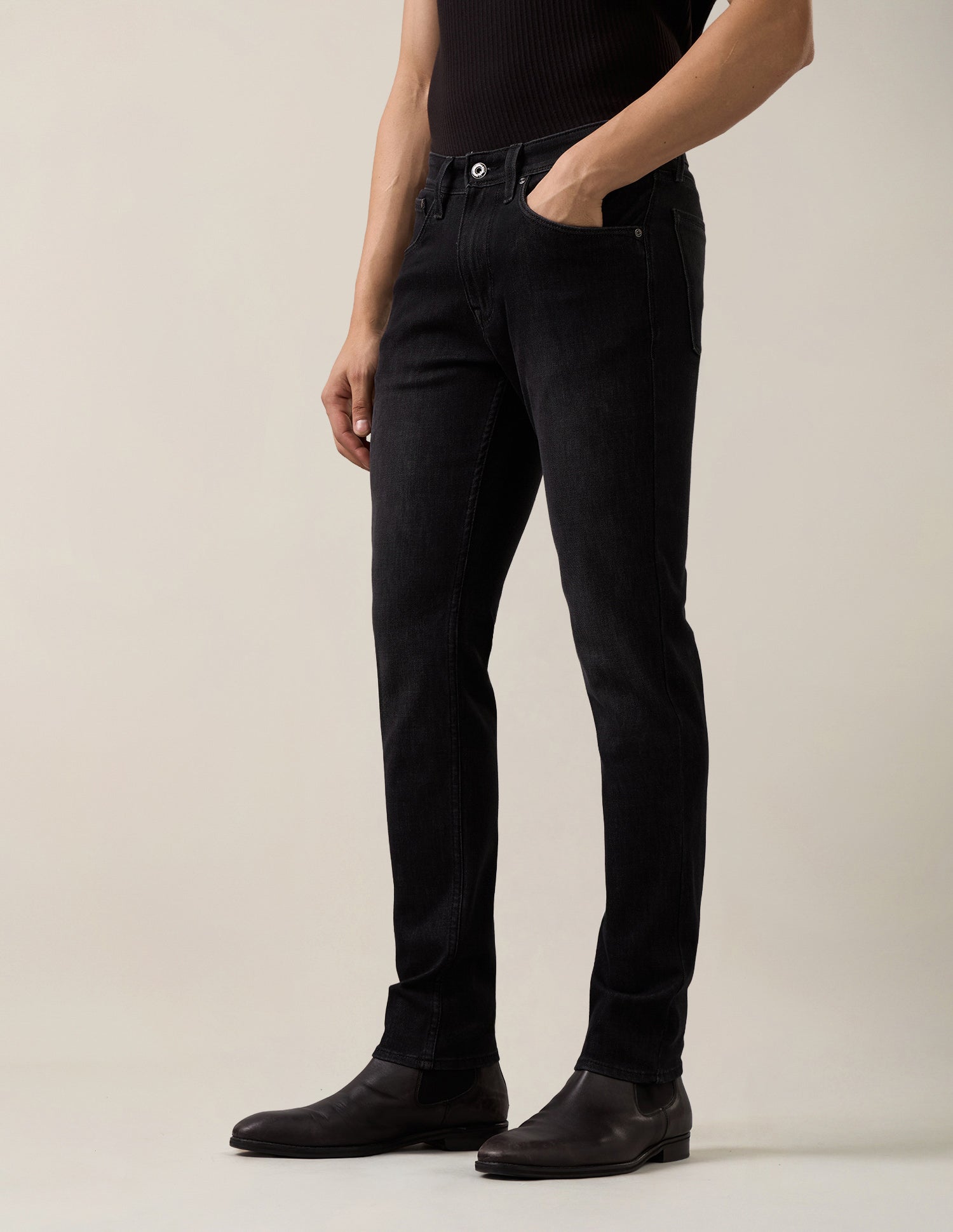 Brandon Slim-Tapered Fit Black Jeans Black - U.S. Polo Assn. India | Large
