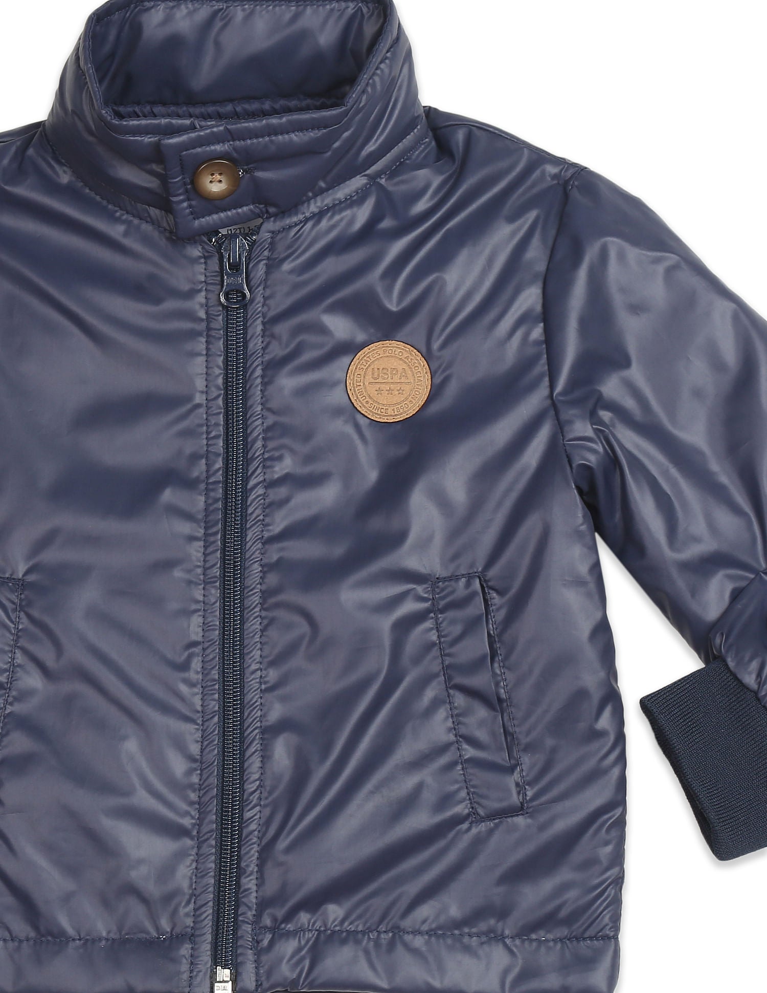 Long Sleeve High Neck Casual Jacket Navy - U.S. POLO ASSN. | Large