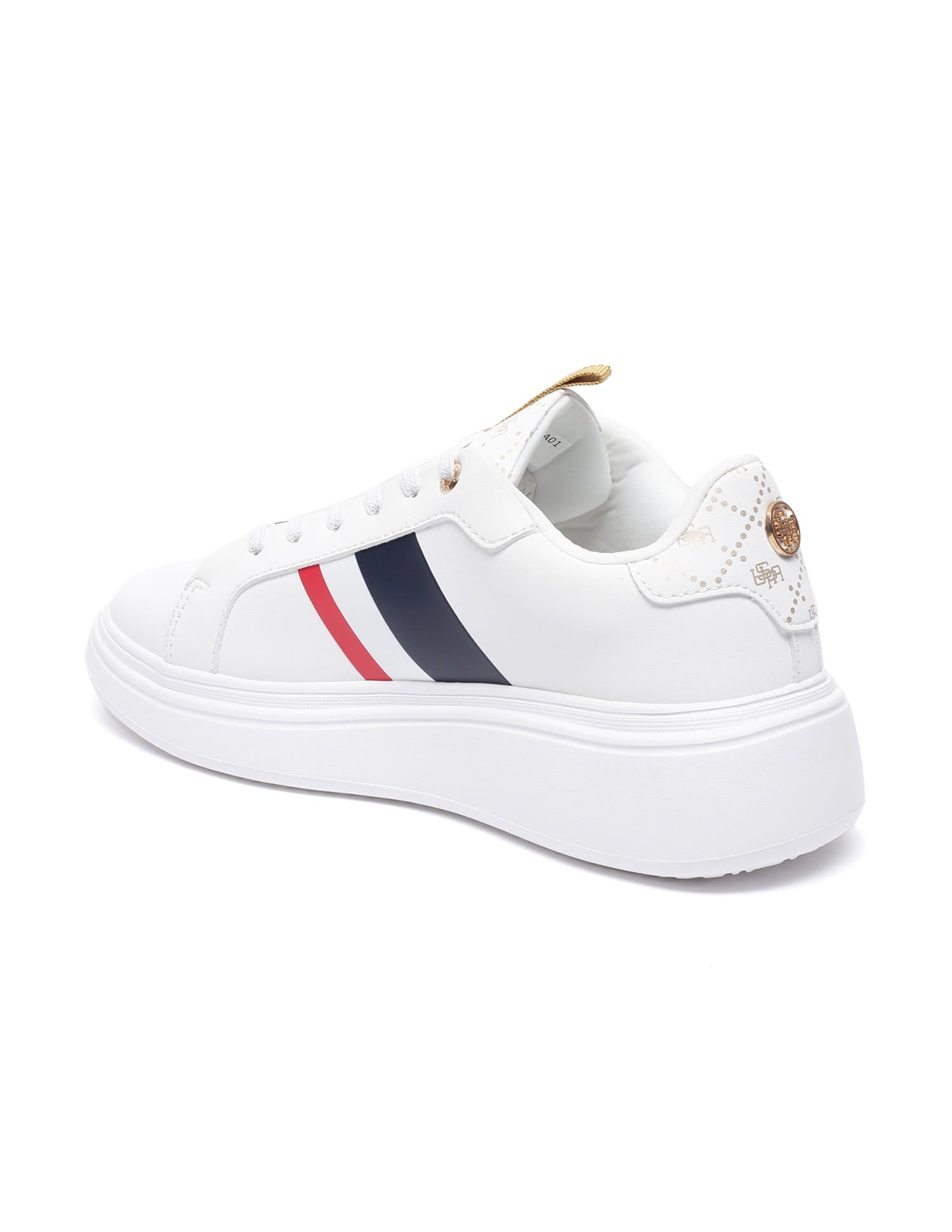 Women Brand Stripe Clara 2.0 Sneakers Off-White - U.S. Polo Assn. India | Large