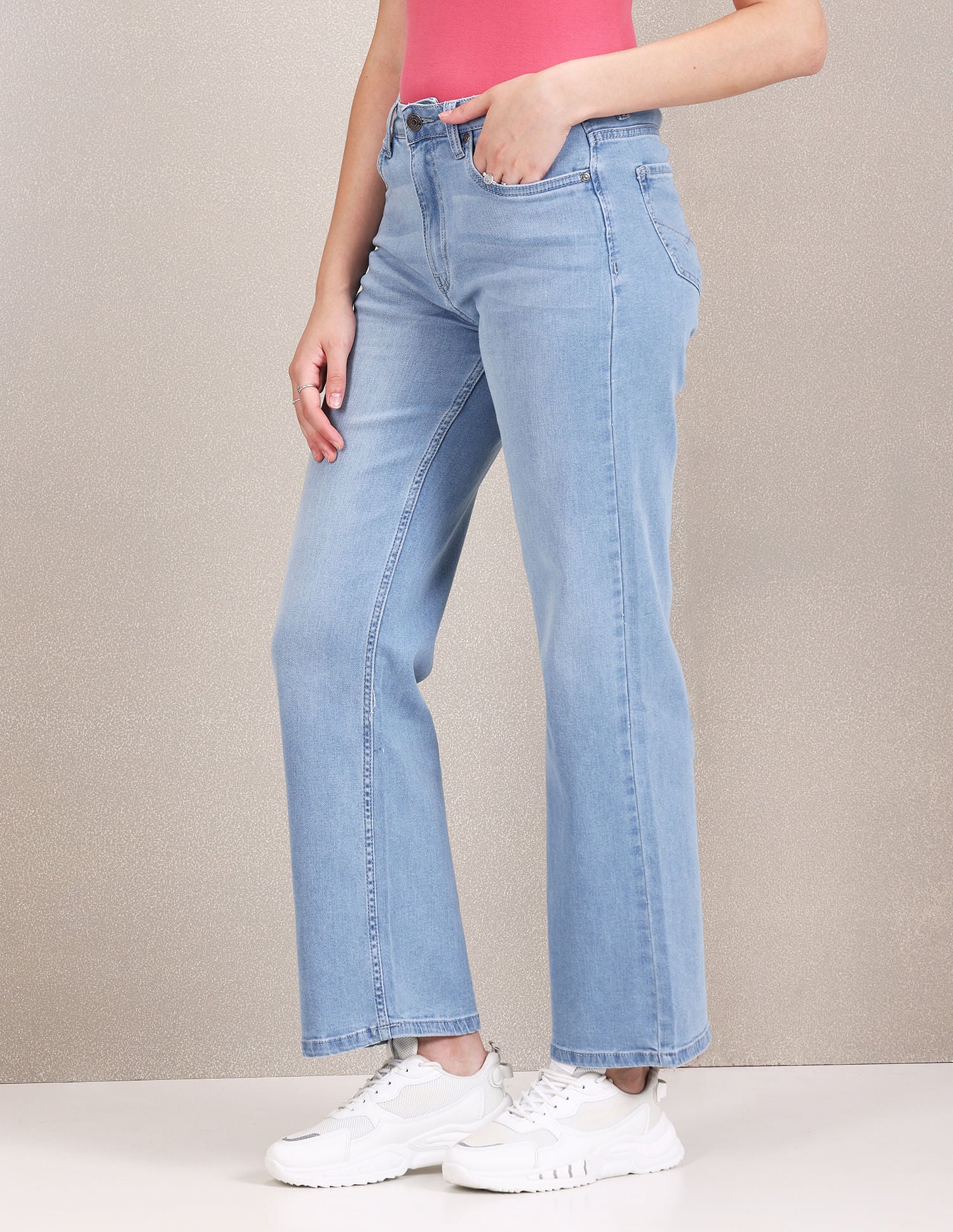 PORTERNA】Diben Washing Wide Jeans Washed Wide Denim Pants