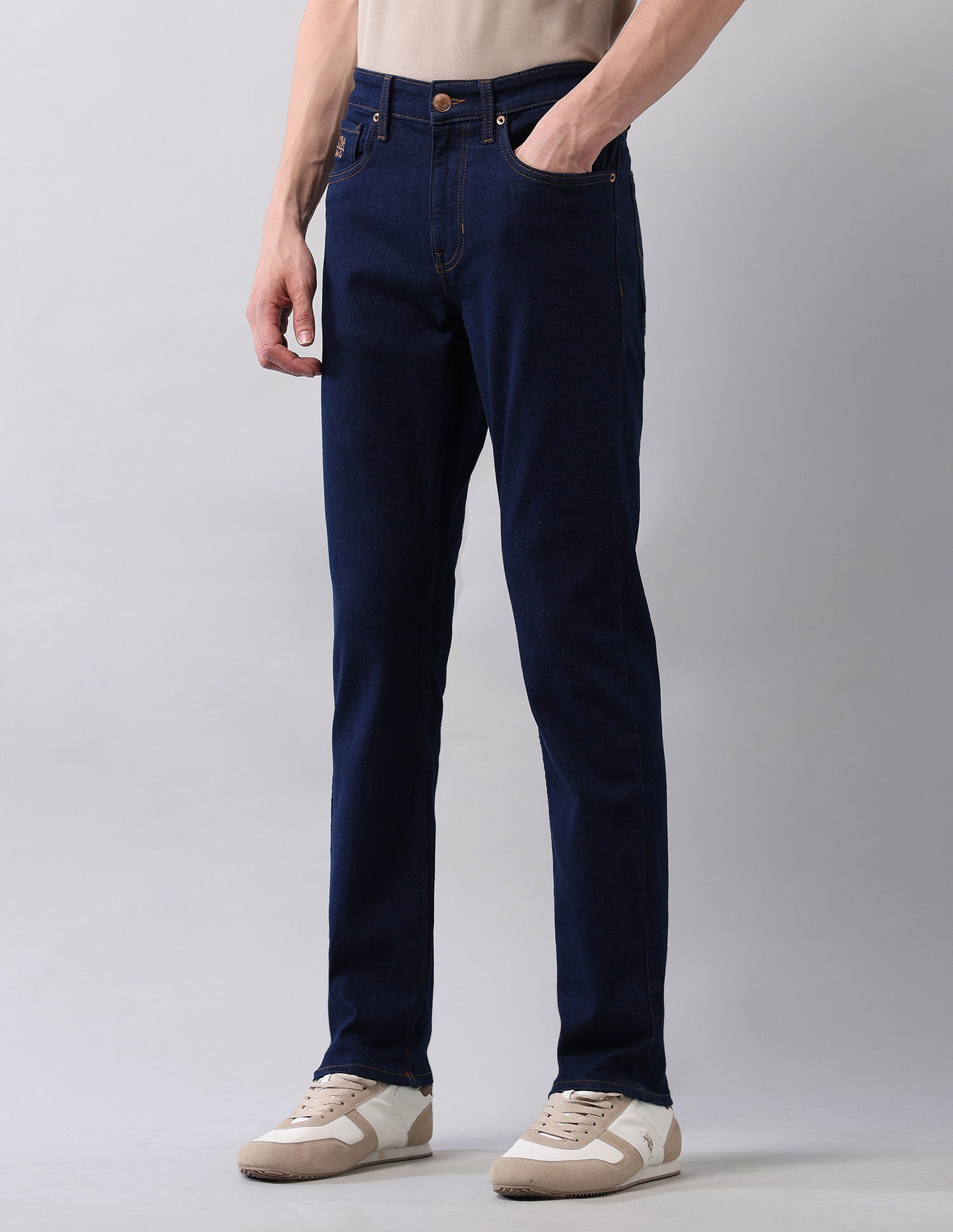 Regallo Skinny Fit Blue Jeans Blue - U.S. Polo Assn. India | Large