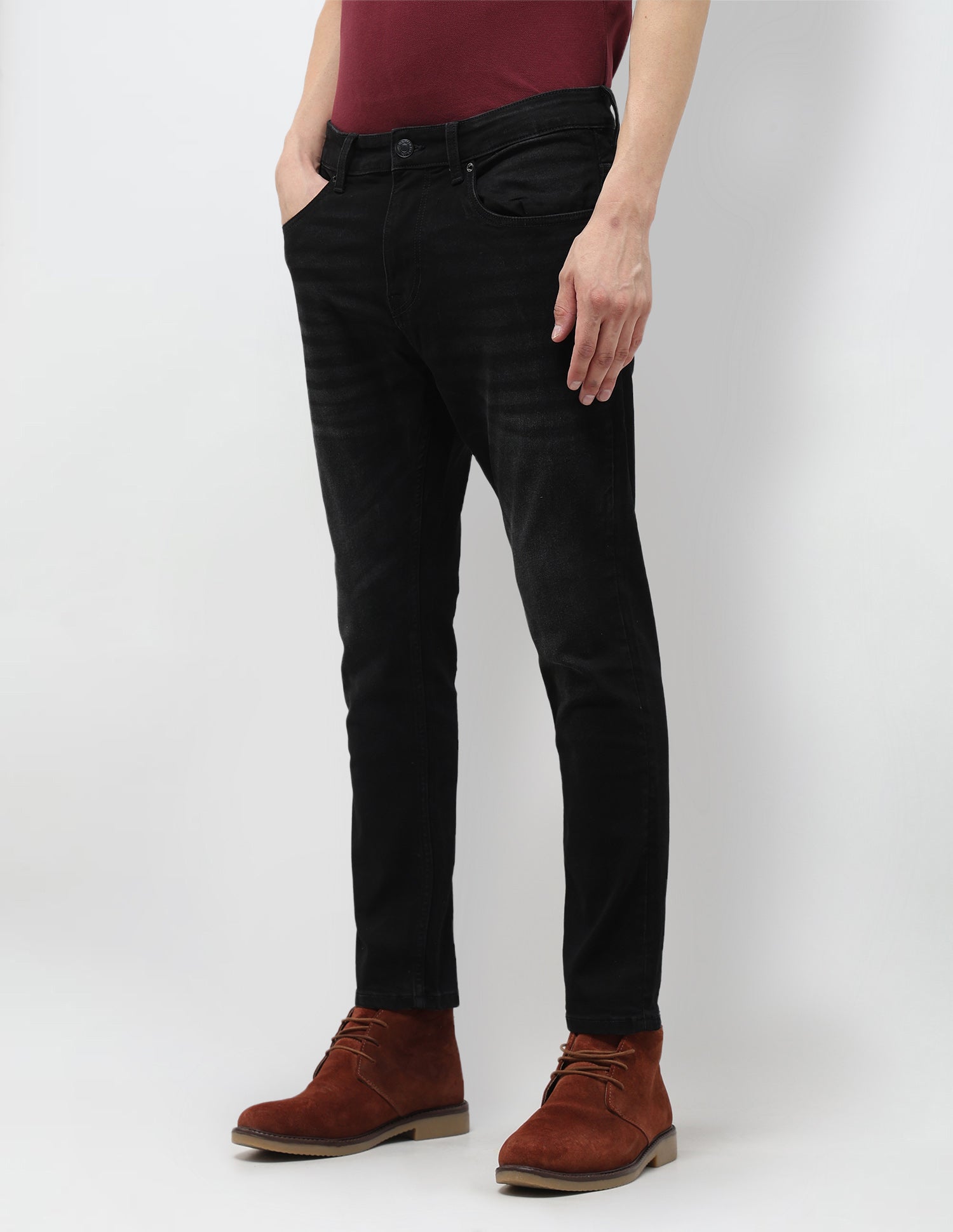 Henry Tapered Fit Black Jeans Black - U.S. Polo Assn. India | Large