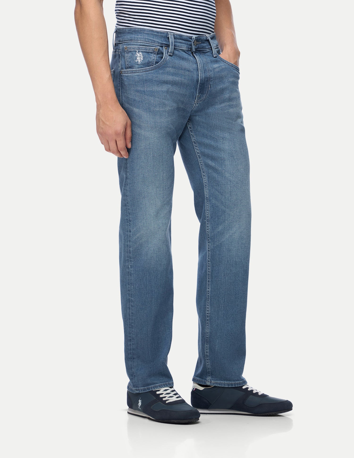 Mason Regular Straight Fit Blue Jeans Light Blue - U.S. Polo Assn. India | Large