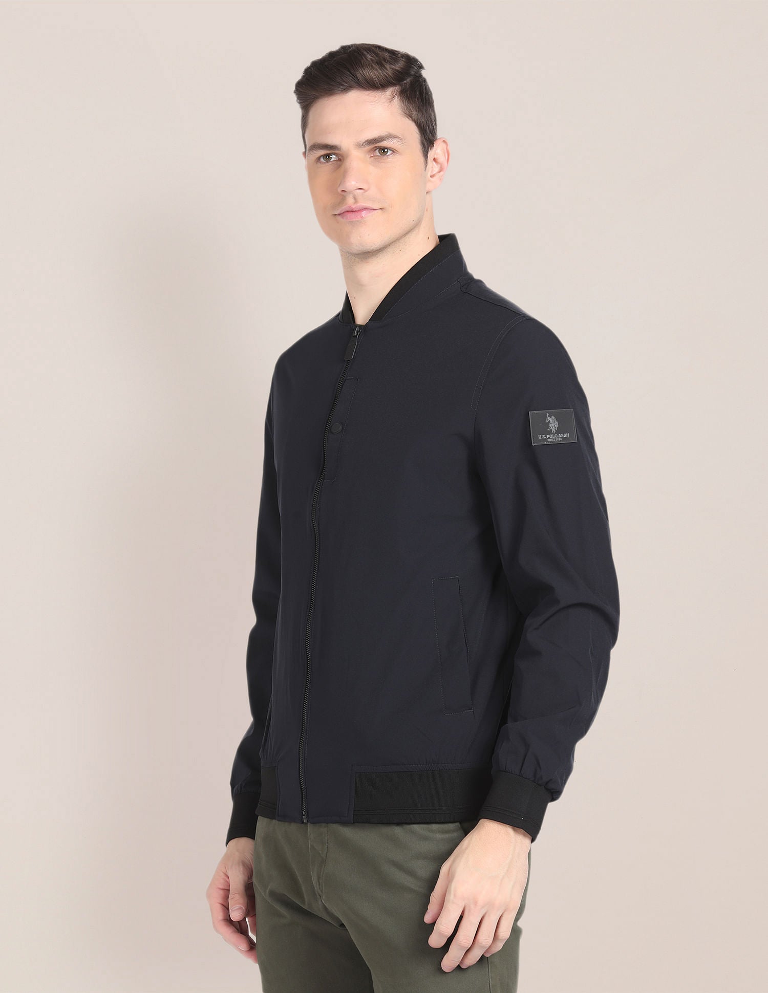 Bomber Windcheater Jacket Navy - U.S. Polo Assn. India | Large