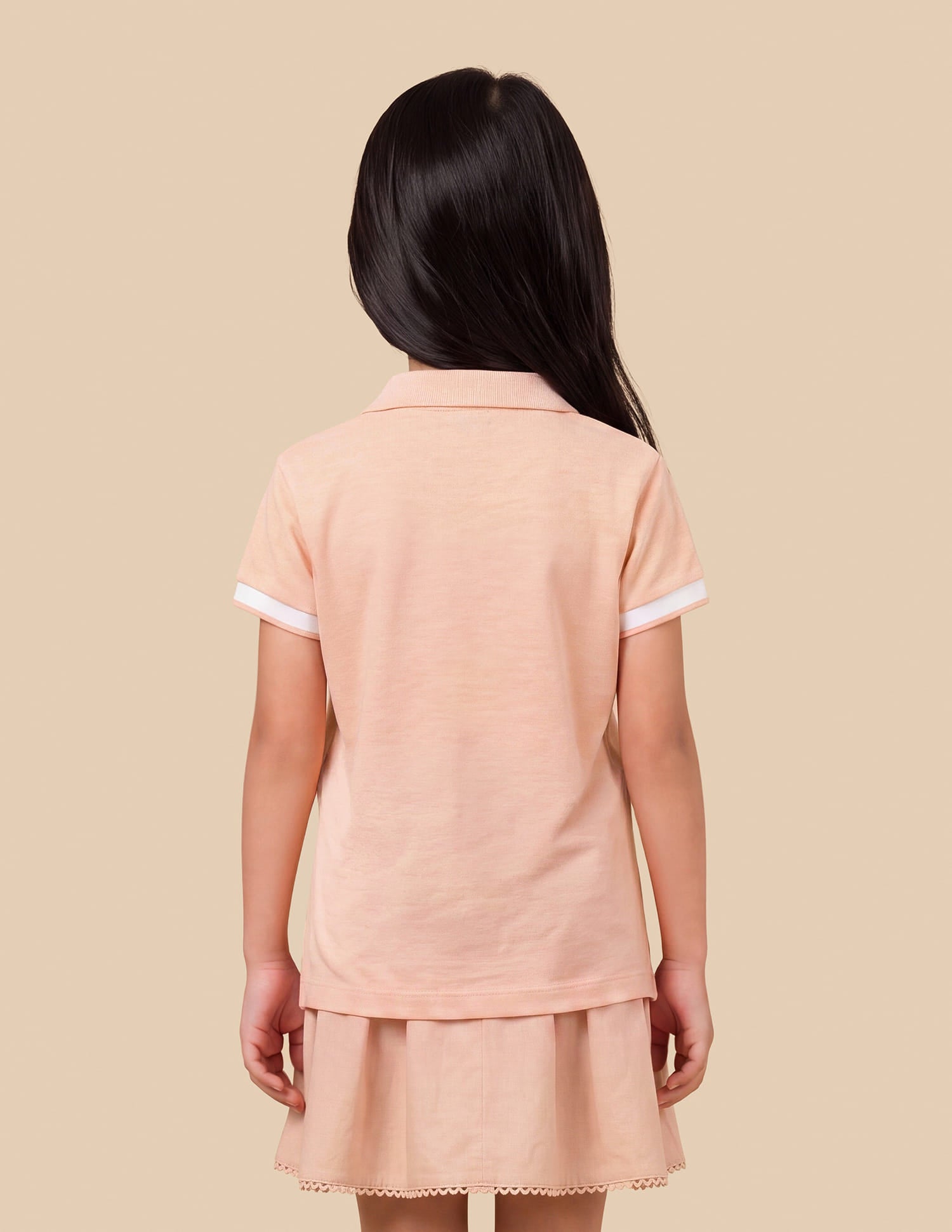 Solid Relaxed Fit Polo Shirt Orange - U.S. Polo Assn. India | Large