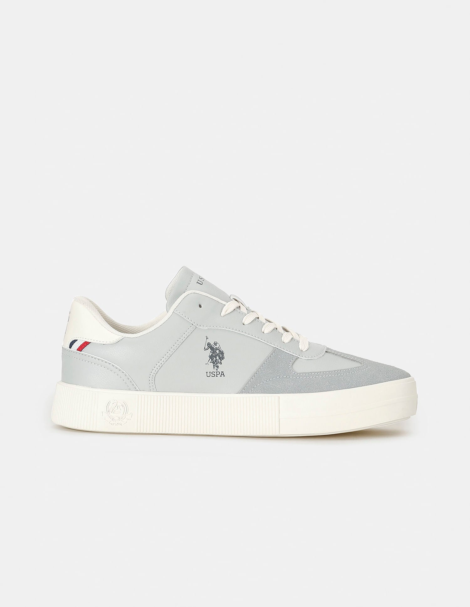 Men Colour Blocked Palfrey Sneakers Grey - U.S. POLO ASSN. | Large