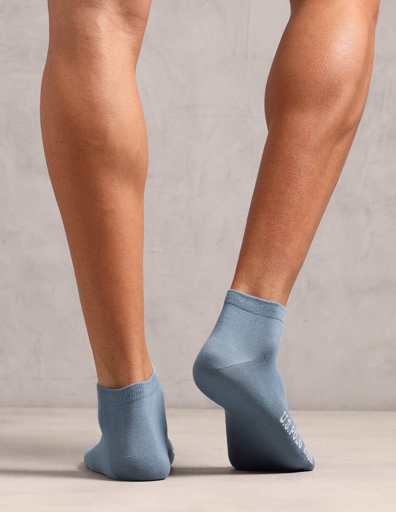 Cotton Stretch Ankle Length ES009 Socks - Pack Of 3 Ophosphere, Spring Lake, White - U.S. POLO ASSN. | Large