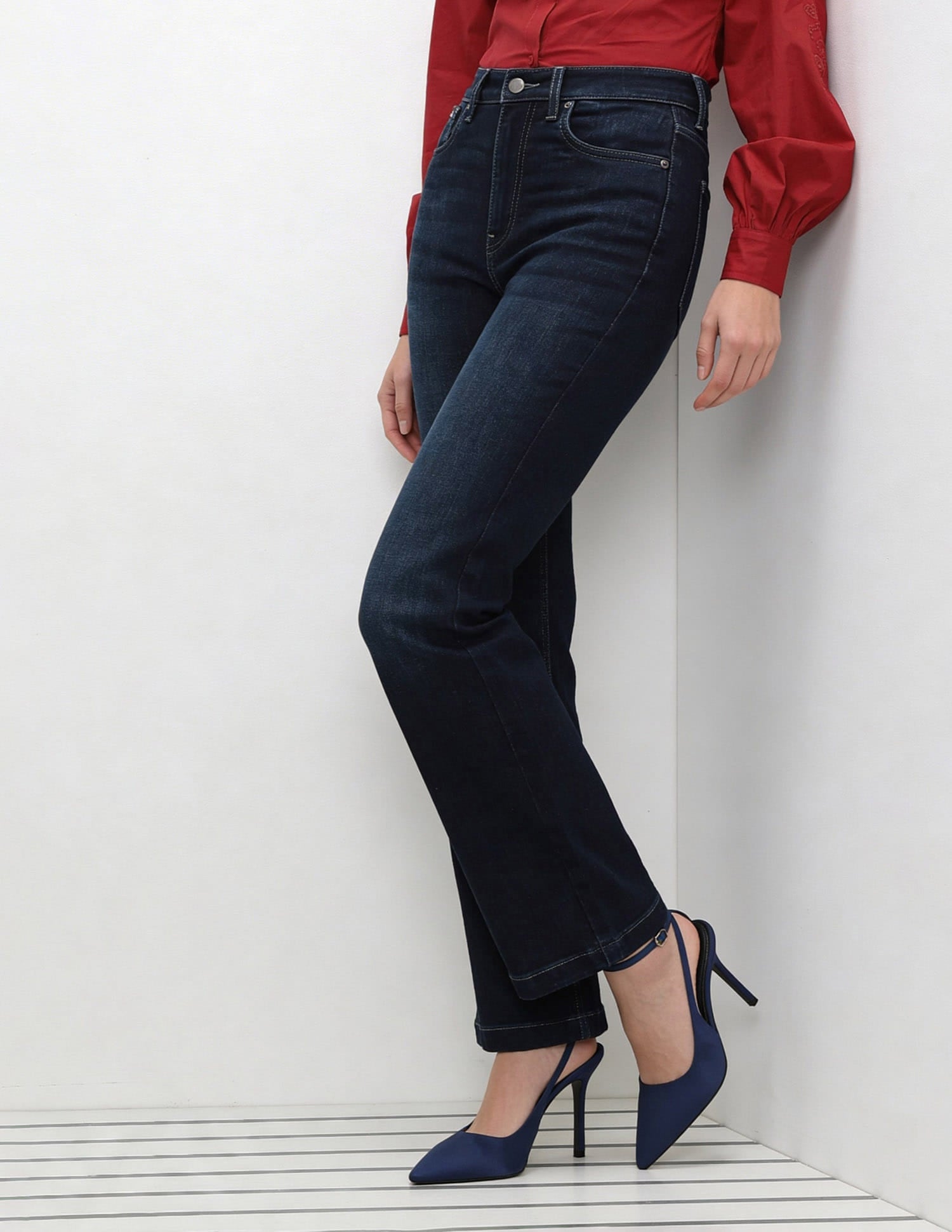 High Rise Bootcut Jeans Blue - U.S. Polo Assn. India | Large