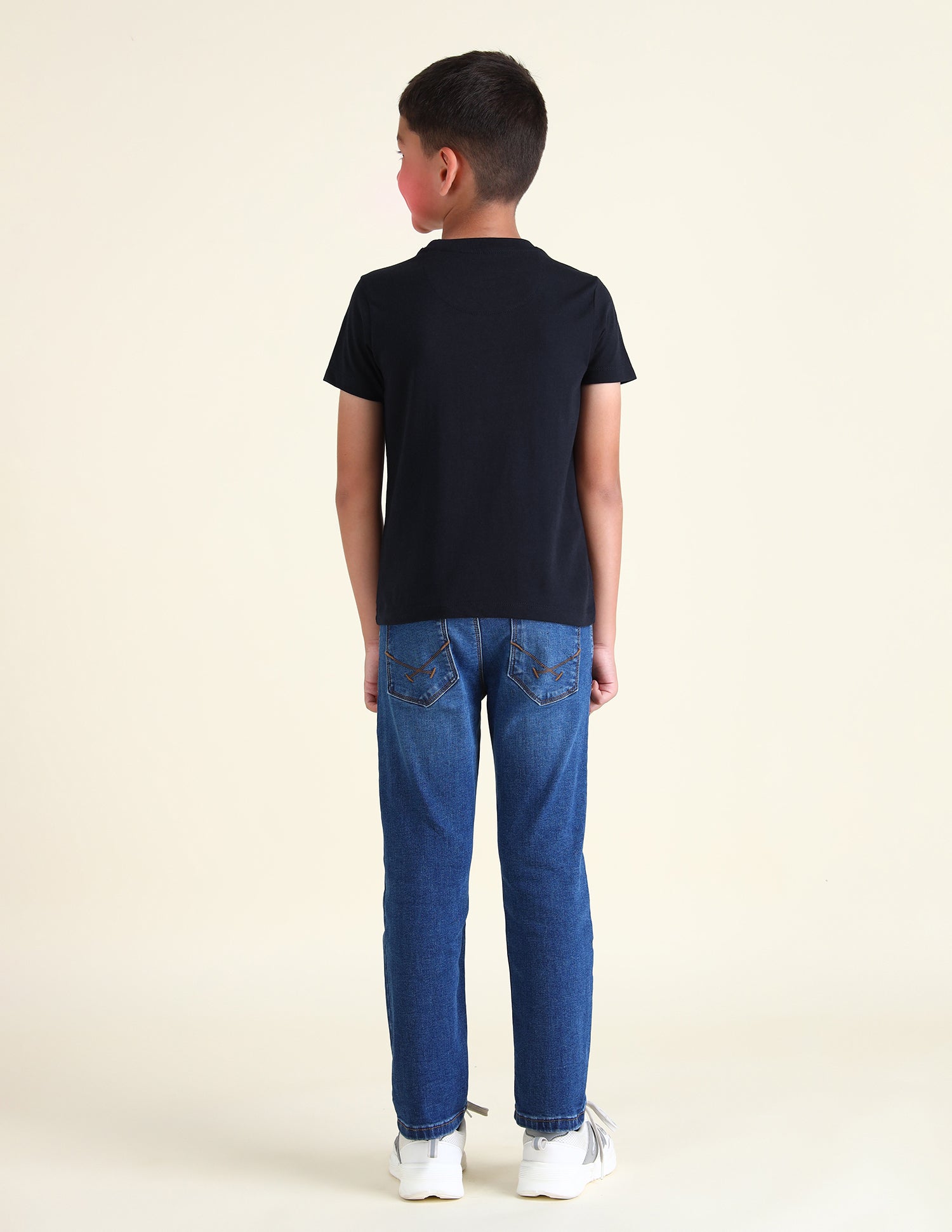 Boys Brand Printed Regular Fit T-Shirt Navy - U.S. POLO ASSN. | Large