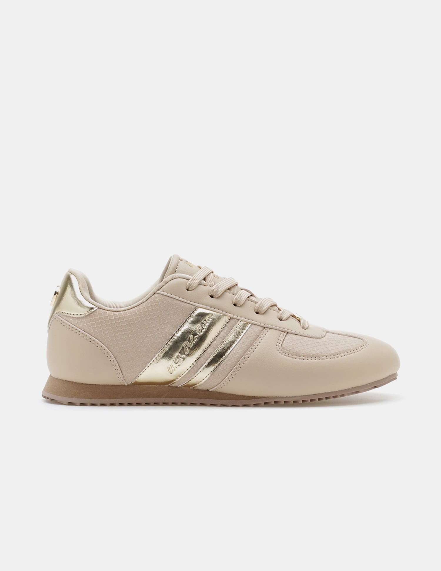 Women Round Toe Nemsy 2.0 Sneakers Beige - U.S. Polo Assn. India | Large