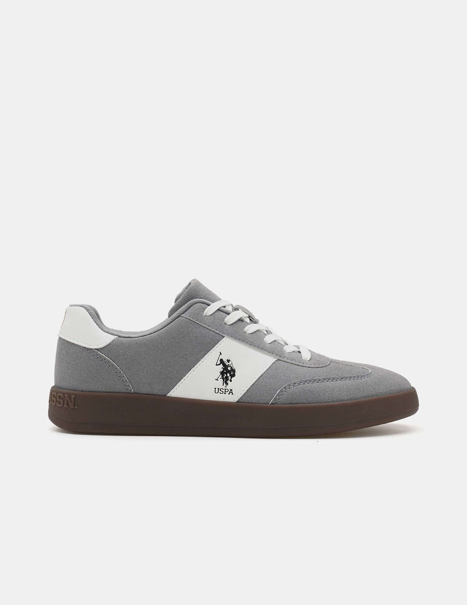 Men Colour Blocked Suede Skylar 2.0 Sneakers Grey - U.S. POLO ASSN. | Large