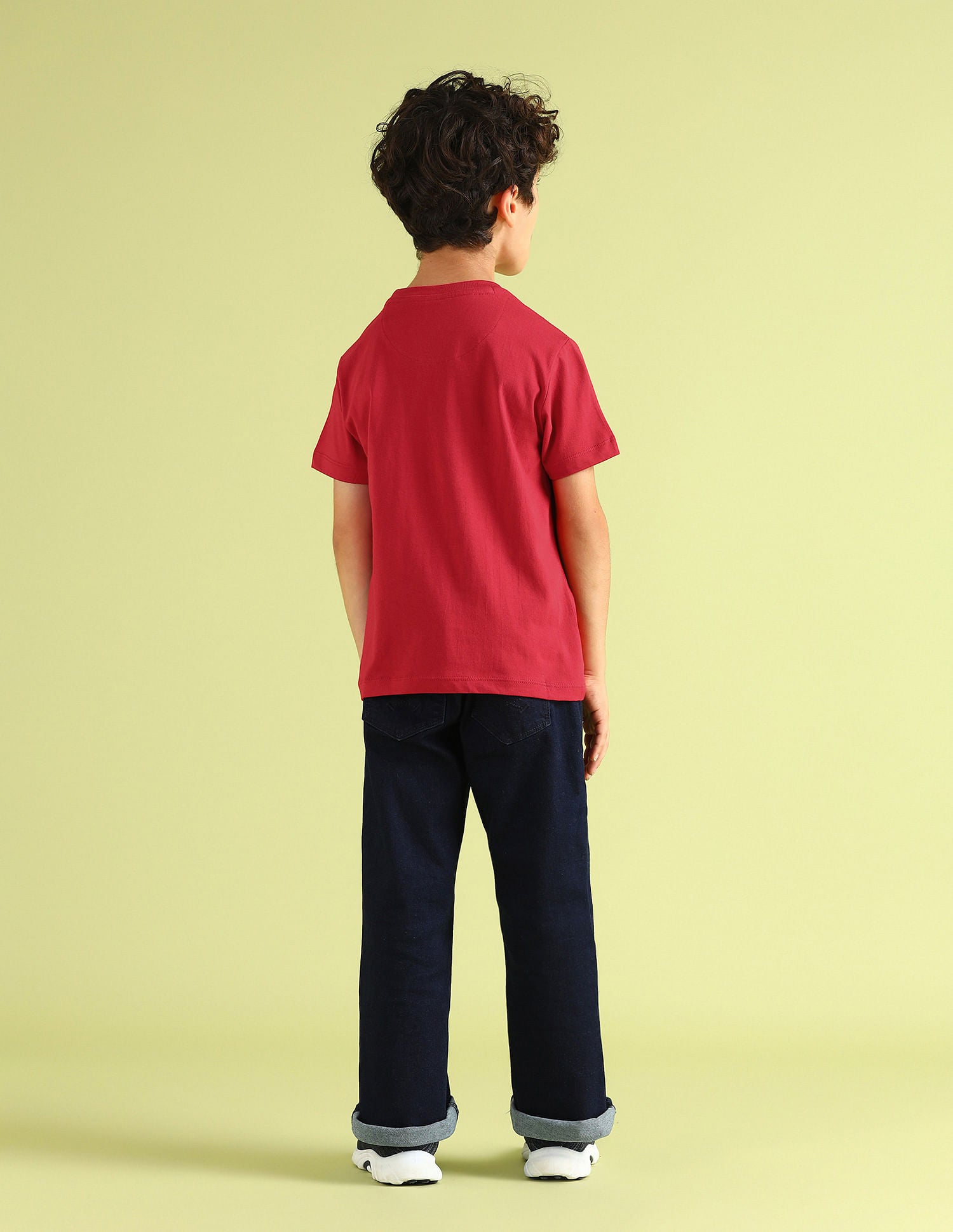 Boys Pure Cotton Regular T-shirt Red - U.S. POLO ASSN. | Large