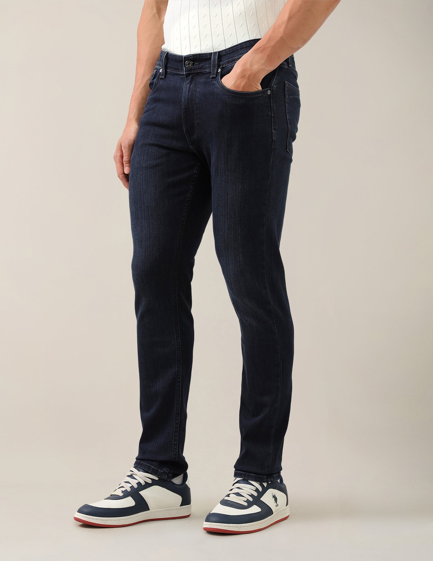Brandon Slim-Tapered Fit Blue Jeans Blue - U.S. Polo Assn. India | Large