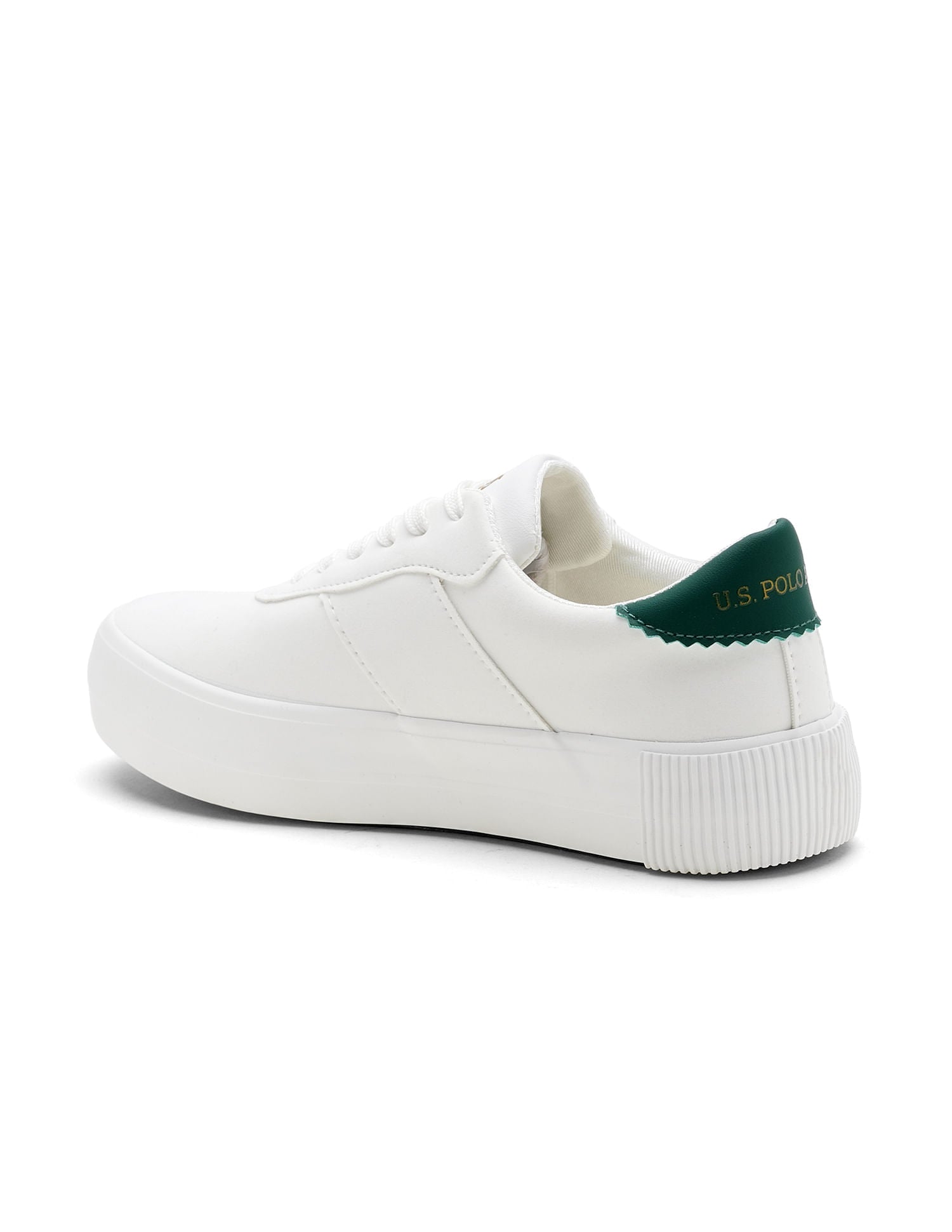 U.S. Polo Assn. Women Cordela 3.0 Round Toe Lace-Ups Sneakers Off White - U.S. POLO ASSN. | Large