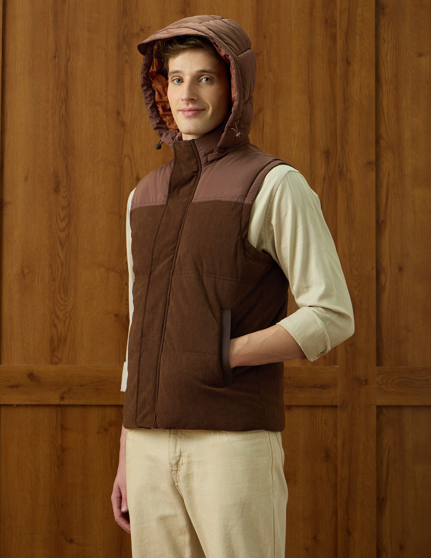 Equestrian Aisle Theater Puffer Regular Fit Jacket Choco - U.S. POLO ASSN. | Large