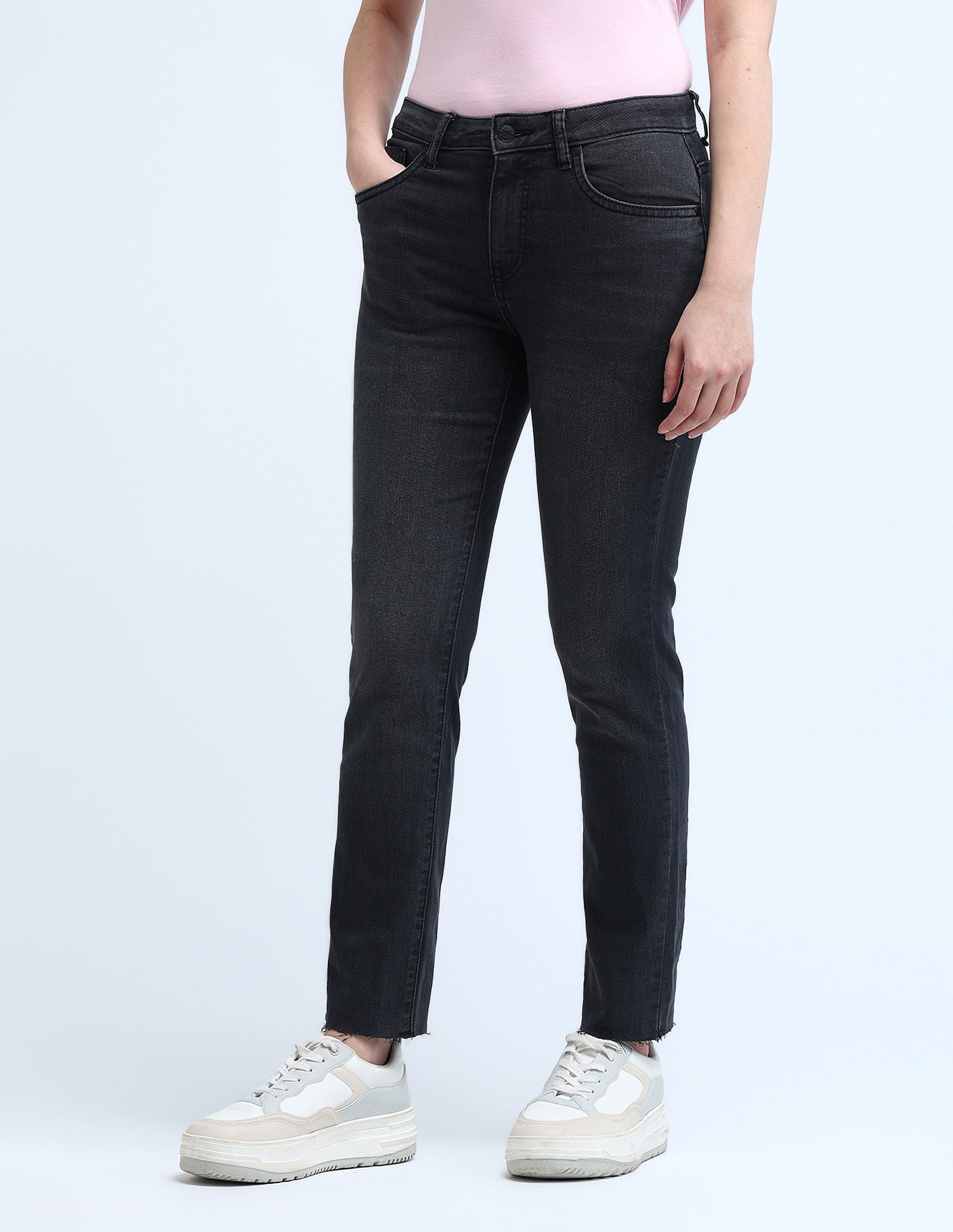 Mid Rise Slim Fit Jeans Dark Grey - U.S. Polo Assn. India | Large