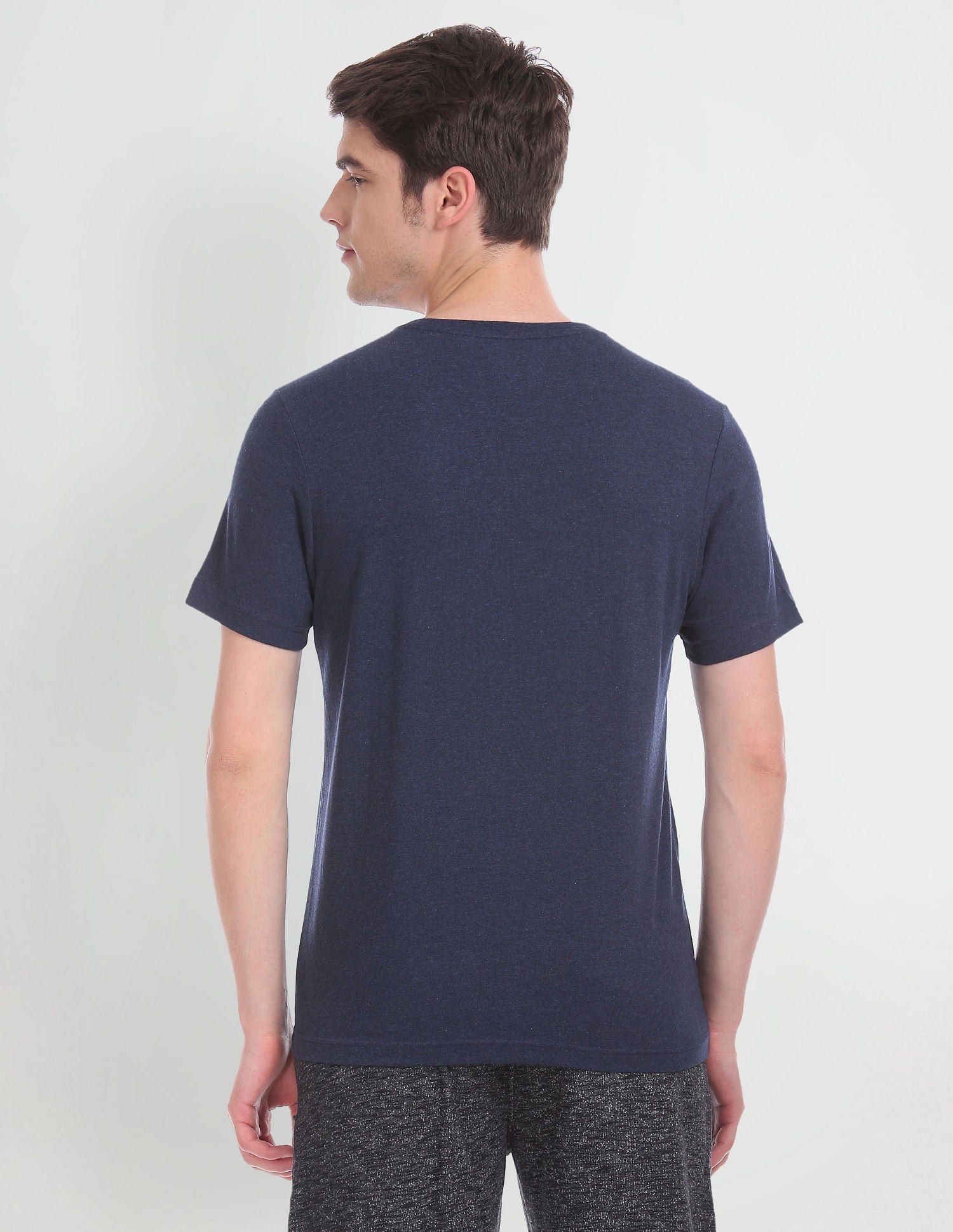 Crew Neck Brand Print I683 Lounge T-Shirt - Pack Of 1 Navy - U.S. POLO ASSN. | Large