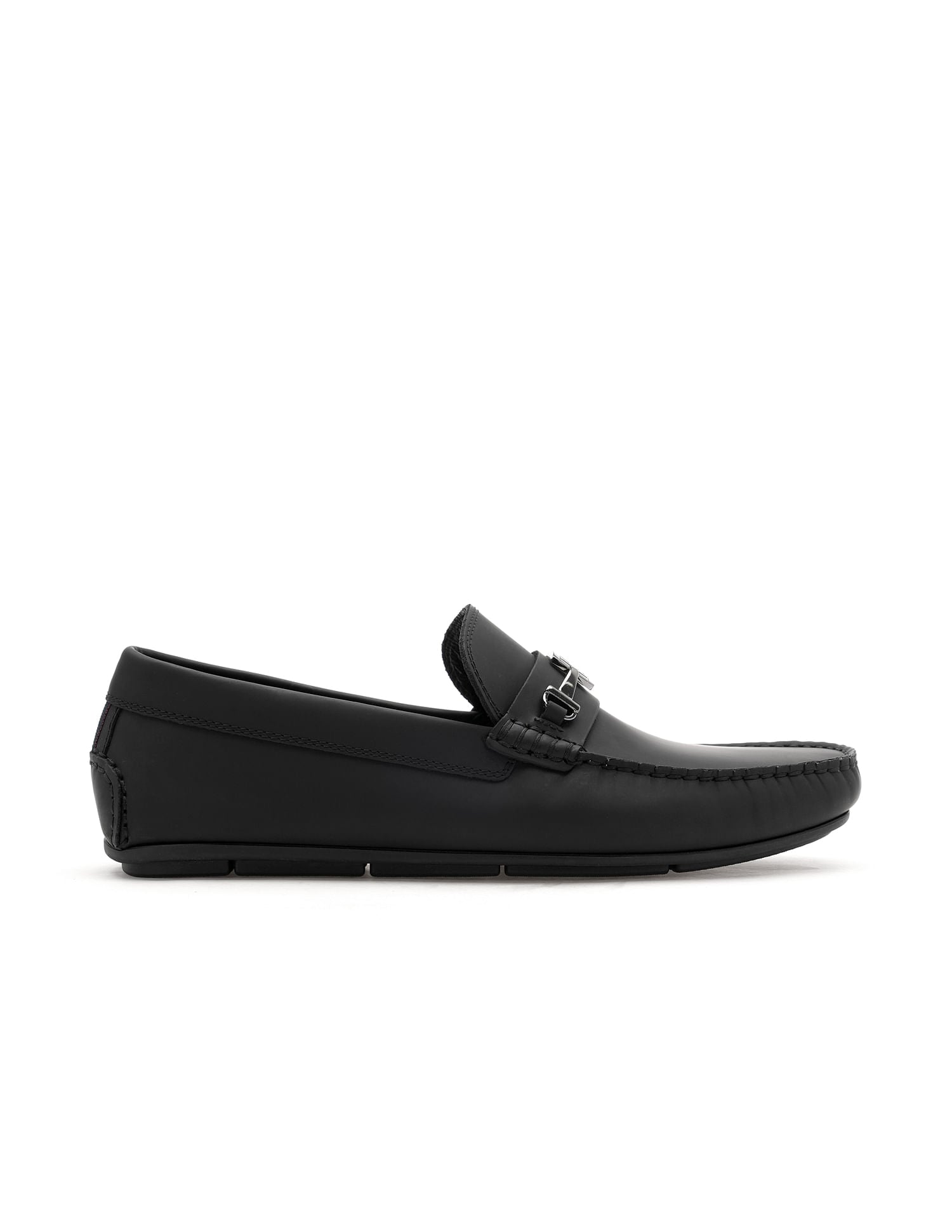 Men Solid Adrinal Loafers Black - U.S. Polo Assn. India | Large