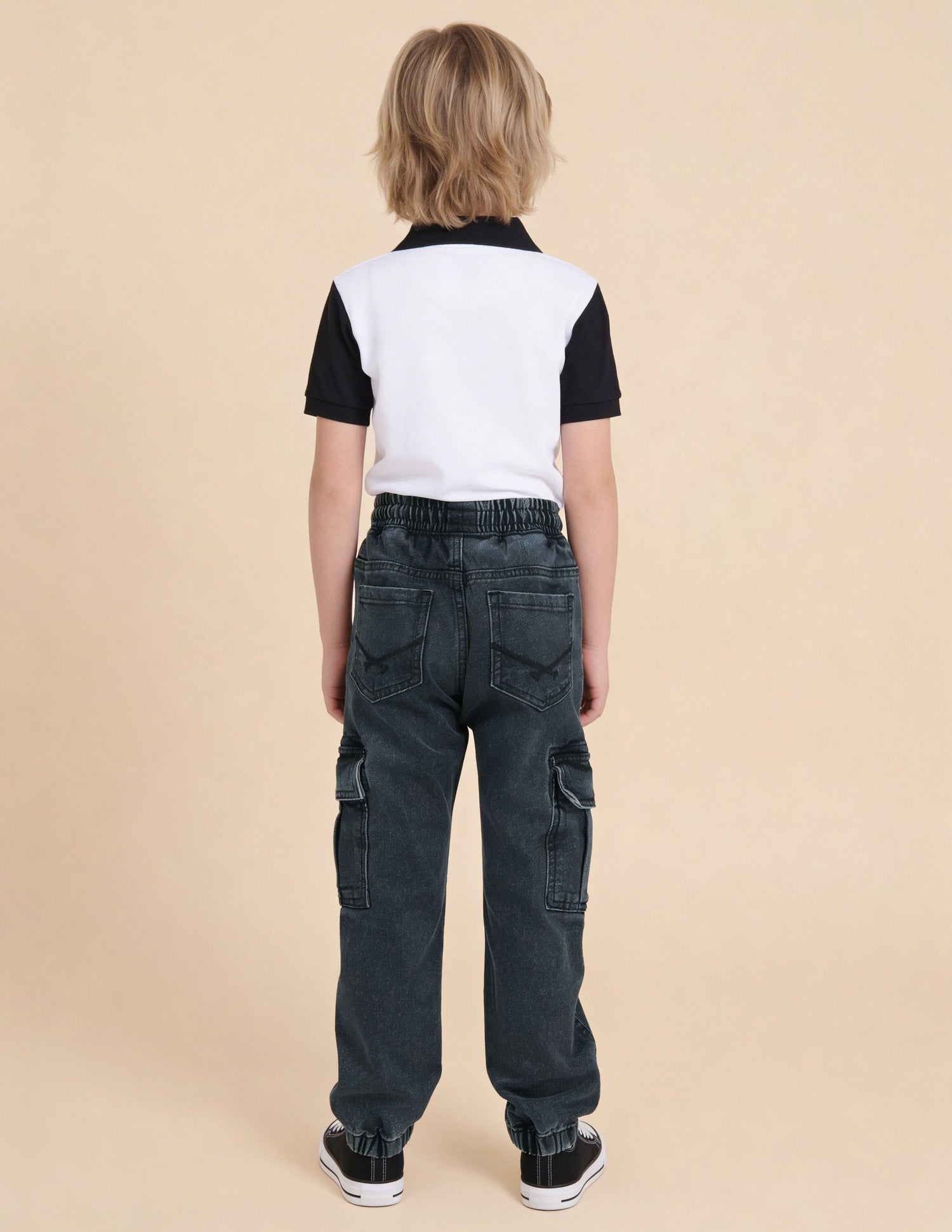 Mid Rise Regular Fit Cargo Jeans Dark Grey - U.S. Polo Assn. India | Large