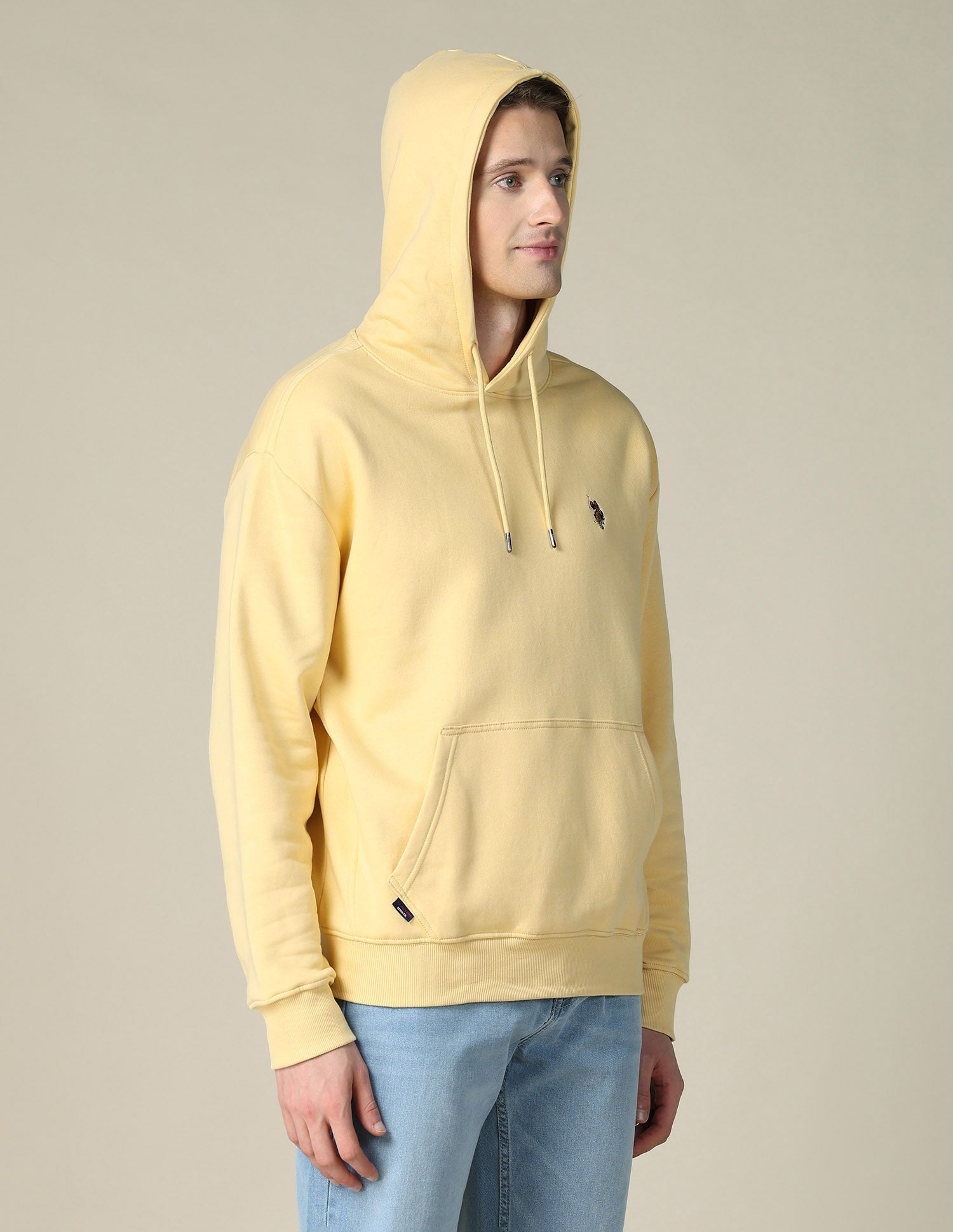 Relaxed Fit Solid Sweatshirt Medium Yellow - U.S. POLO ASSN. | Large