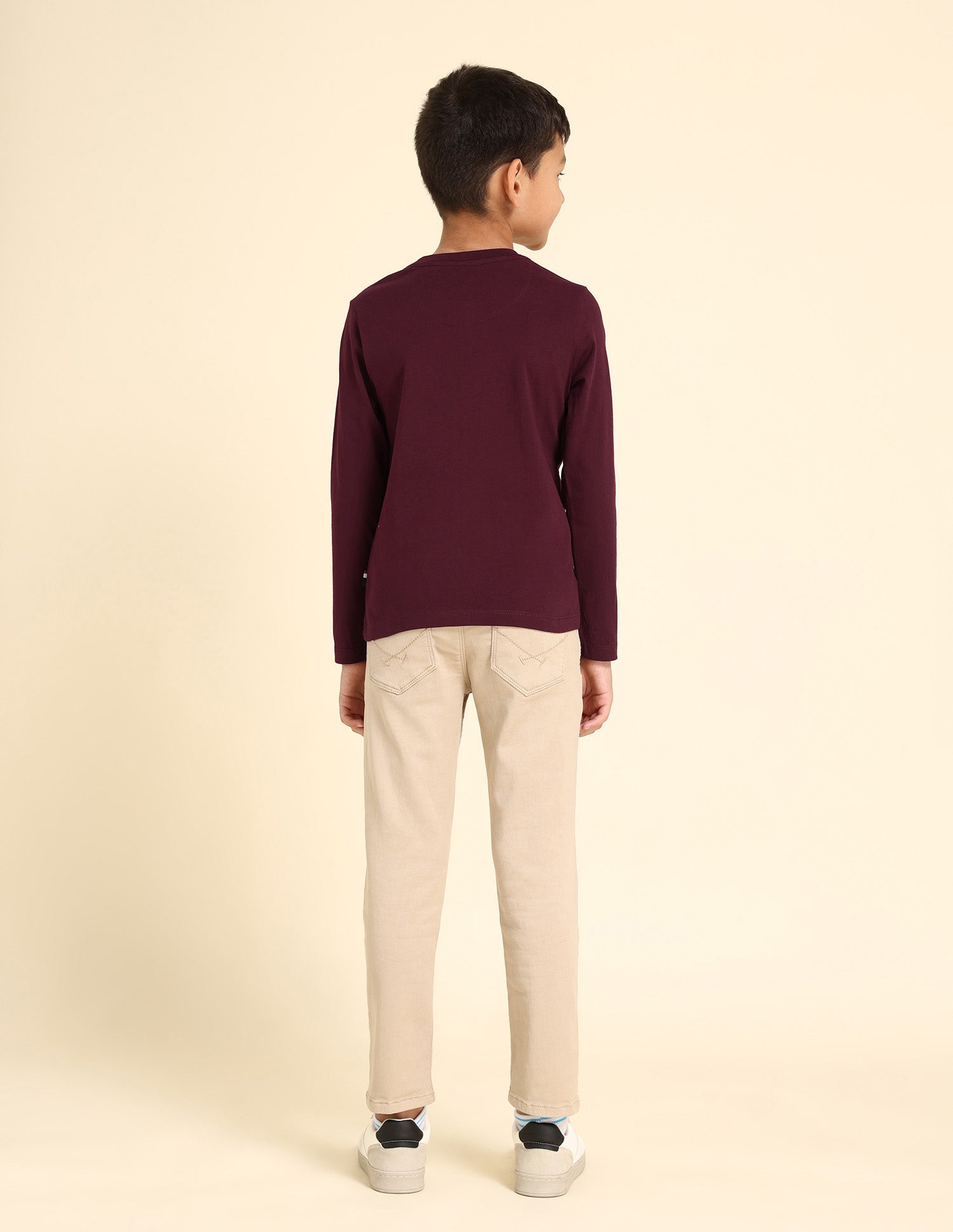 Boys Pure Cotton Regular T-shirt Red - U.S. Polo Assn. India | Large