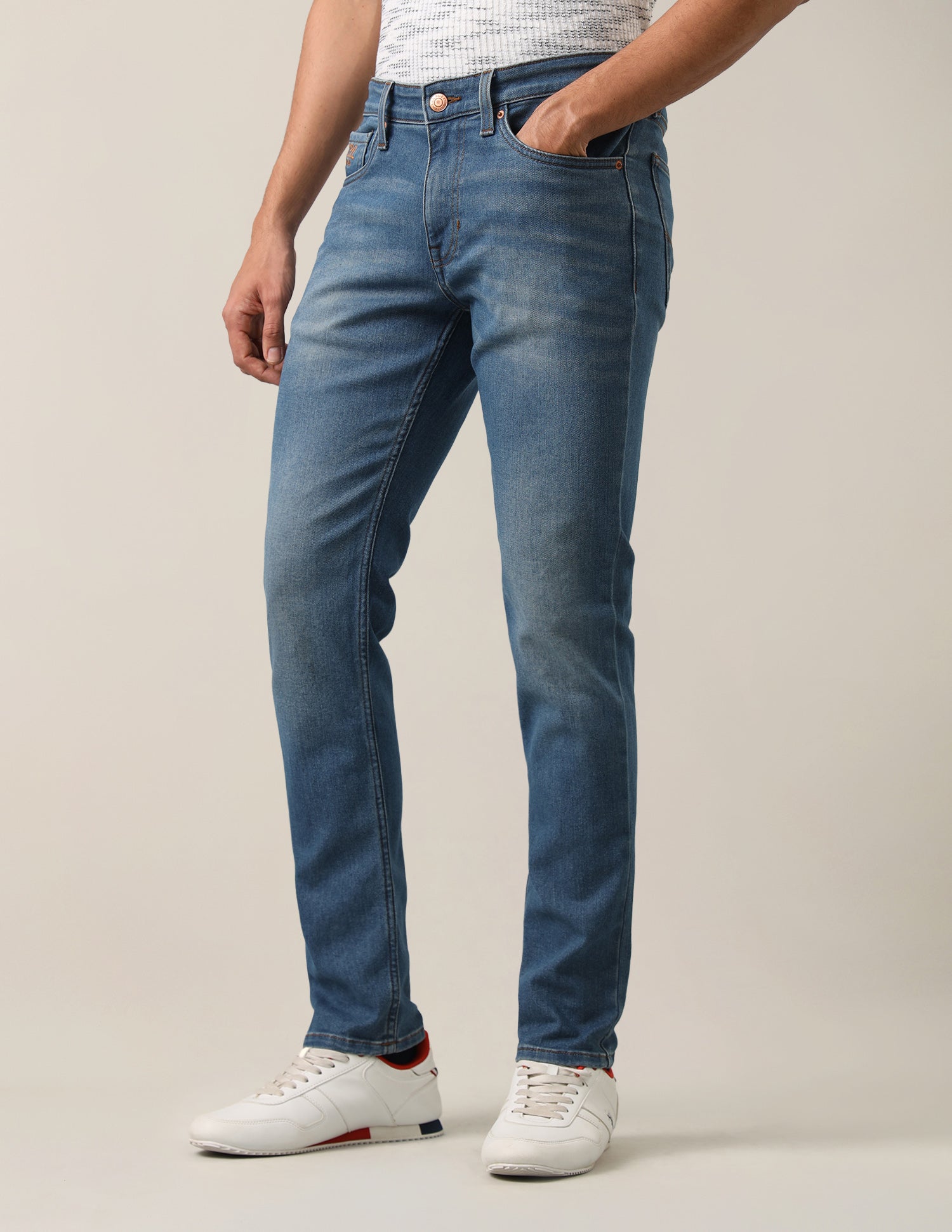 Brandon Slim-Tapered Fit Blue Jeans Dark Indigo - U.S. Polo Assn. India | Large