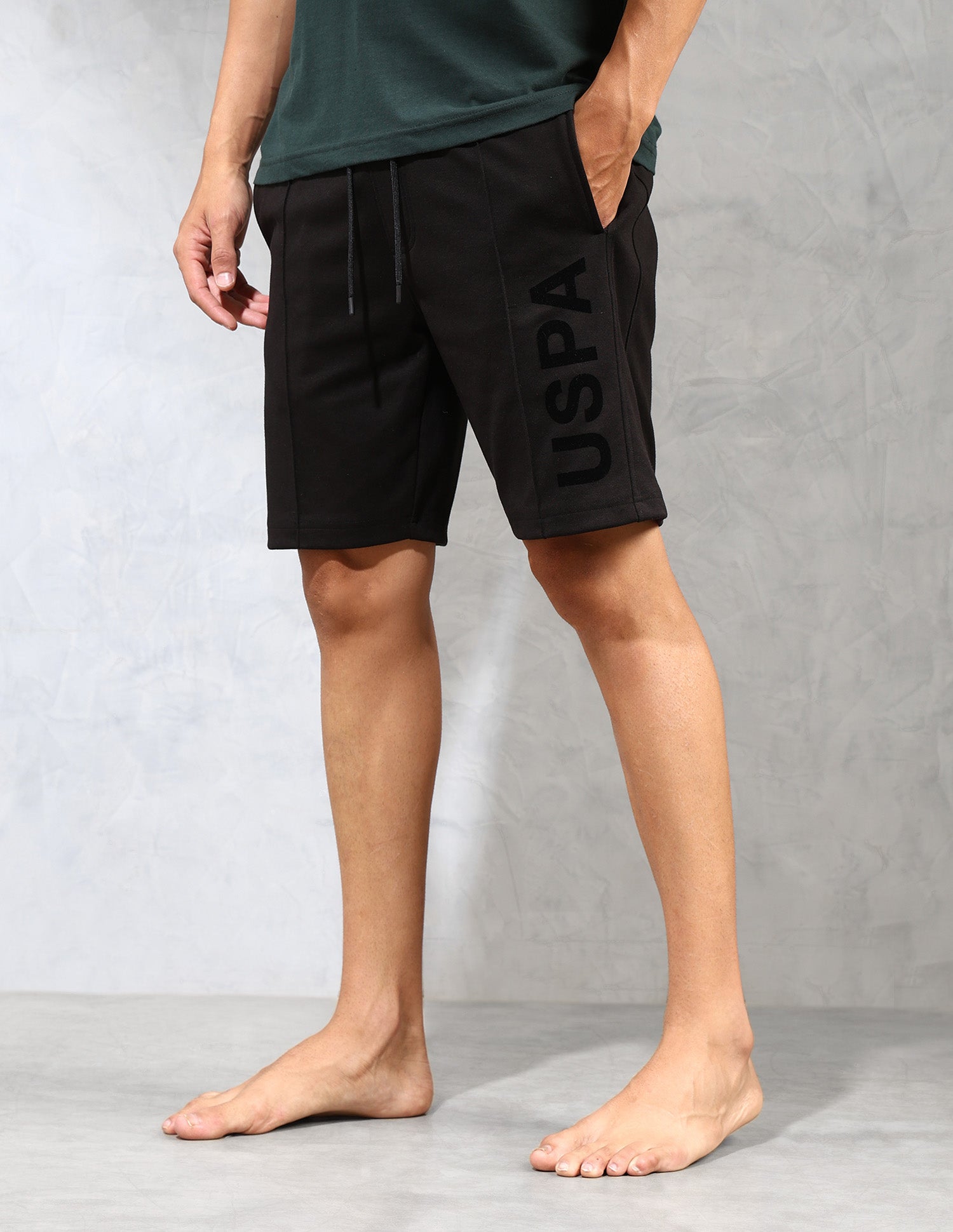 Brand Appliqued OES06 Lounge Shorts - Pack Of 1 Scarab - U.S. POLO ASSN. | Large