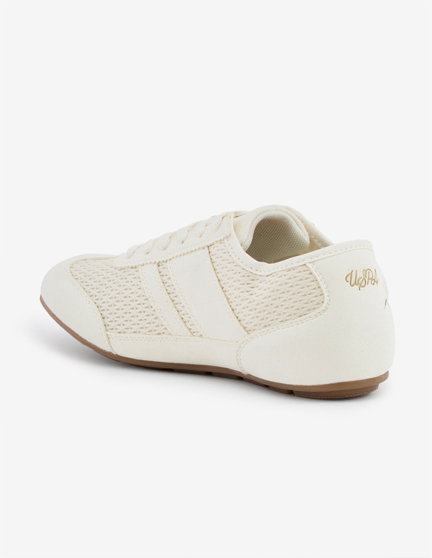 Textured Liorane Suede Sneakers Off White - U.S. Polo Assn. India | Large