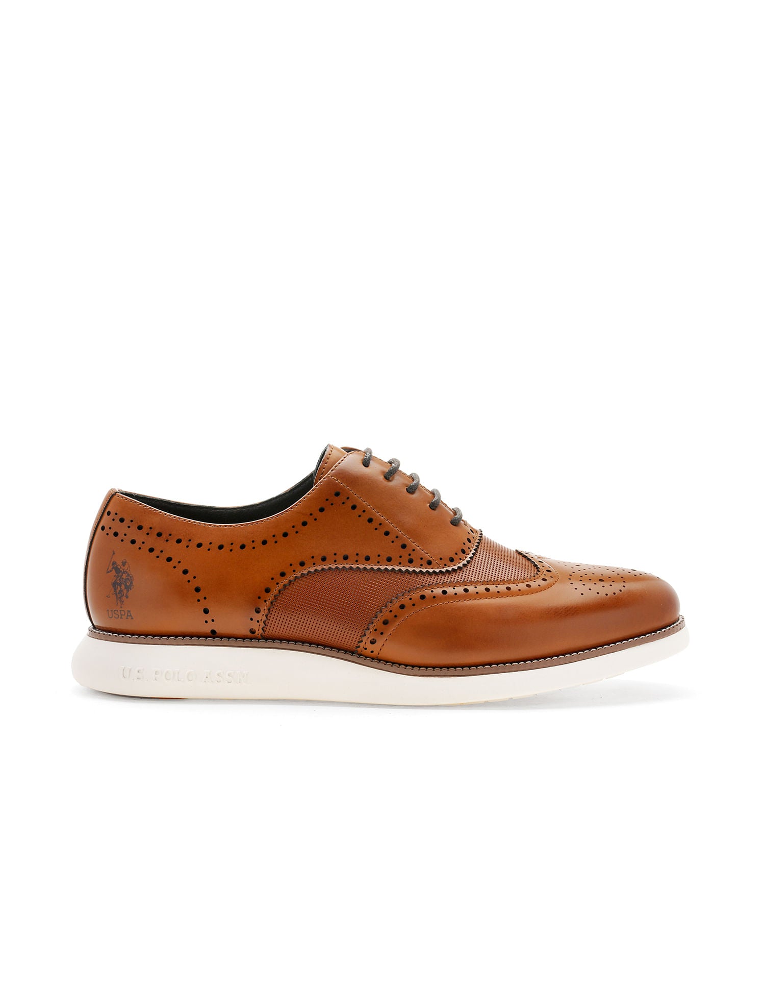 Men Marco Tan Work Casuals Lace Up Shoes Brown - U.S. Polo Assn. India | Large