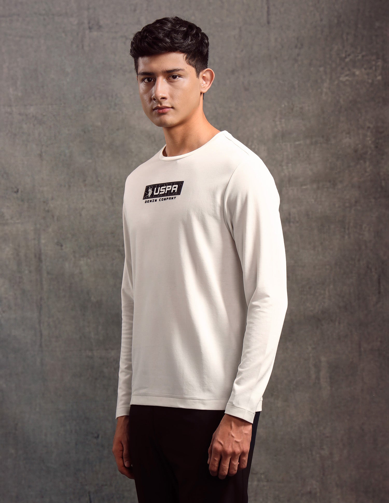 Solid Regular Fit T-shirt Ivory - U.S. POLO ASSN. | Large