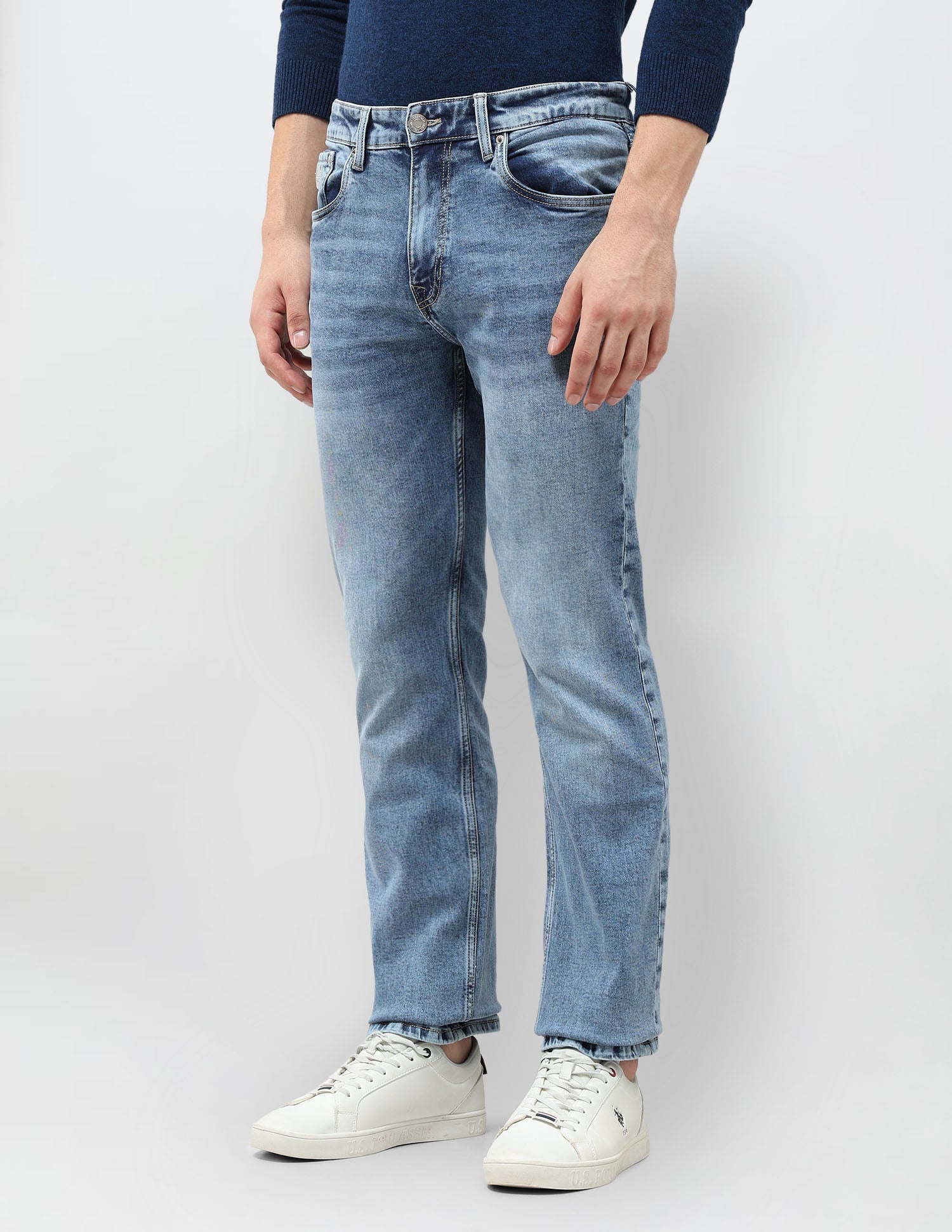 Connor Bootcut Blue Jeans Light Indigo - U.S. POLO ASSN. | Large