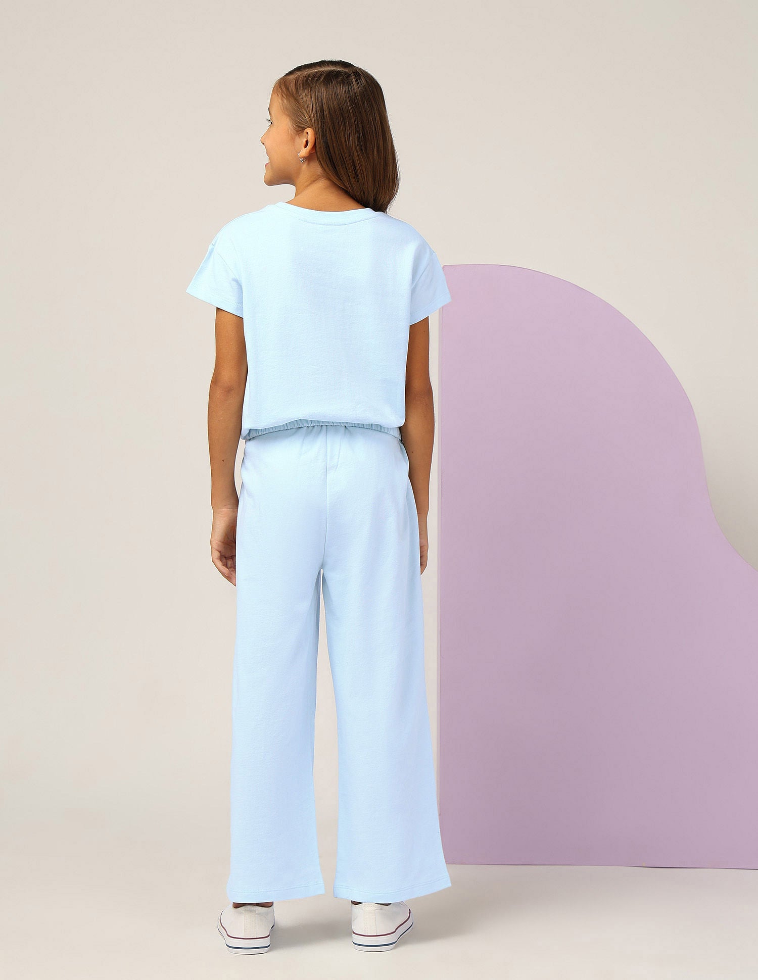 Girls Brand Printed Co-Ords Blue - U.S. POLO ASSN. | Large