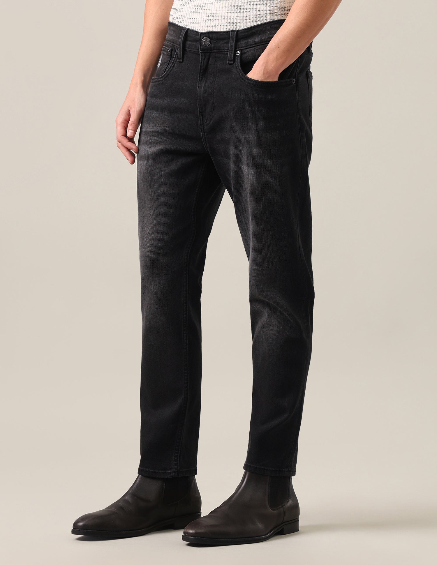 Cole Comfort Cropped Fit Black Jeans Black - U.S. Polo Assn. India | Large