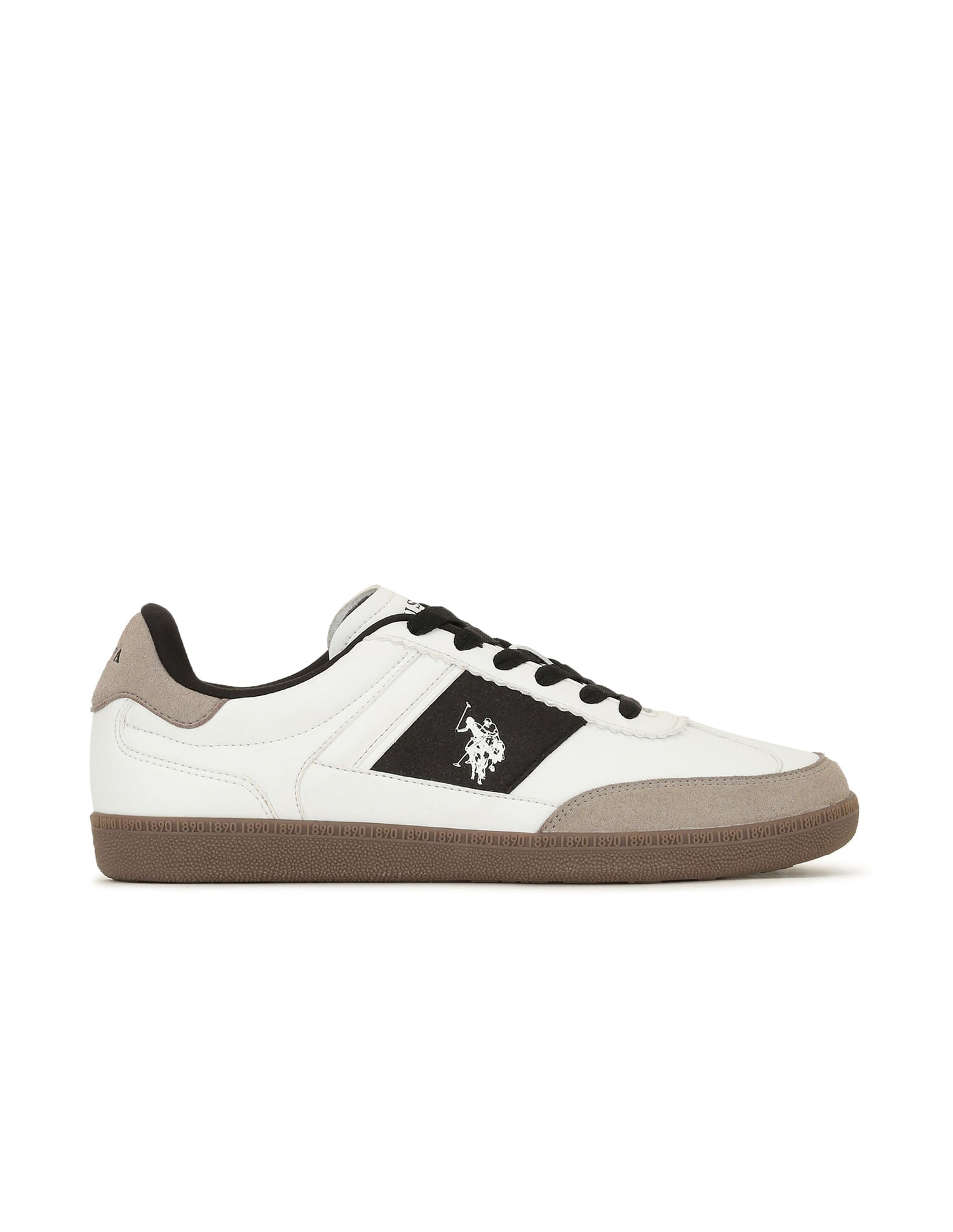 Men Colour Blocked Gaffer Sneakers Off White - U.S. POLO ASSN. | Large