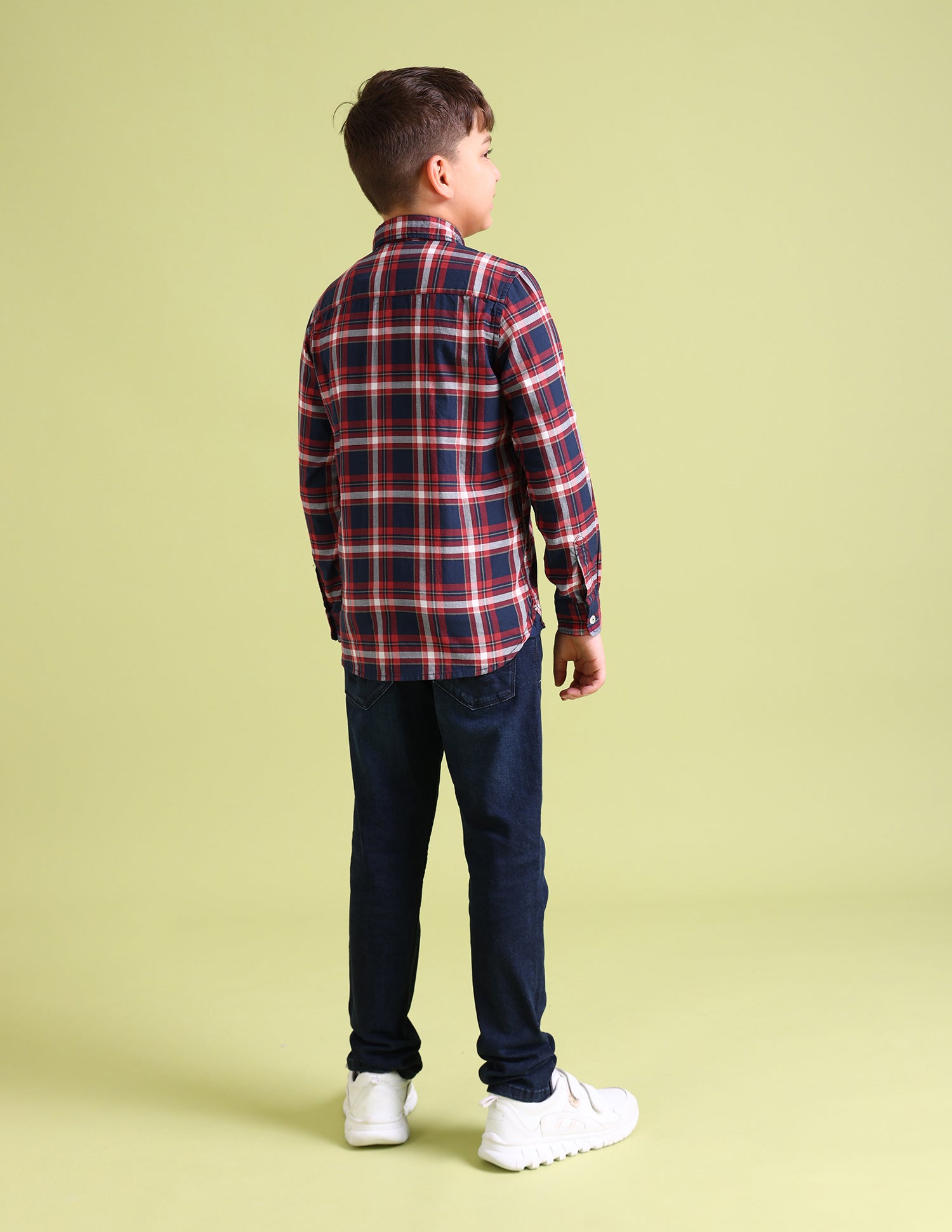 Spread Collar Check Shirt Red - U.S. Polo Assn. India | Large
