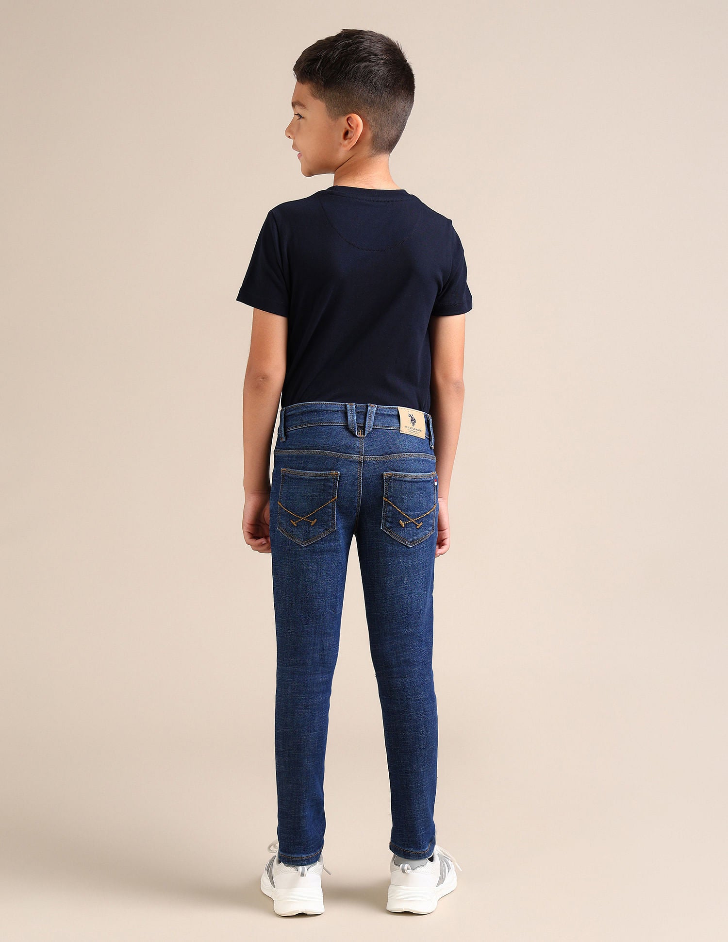 Skinny fit Solid Jeans Dark Blue - U.S. POLO ASSN. | Large