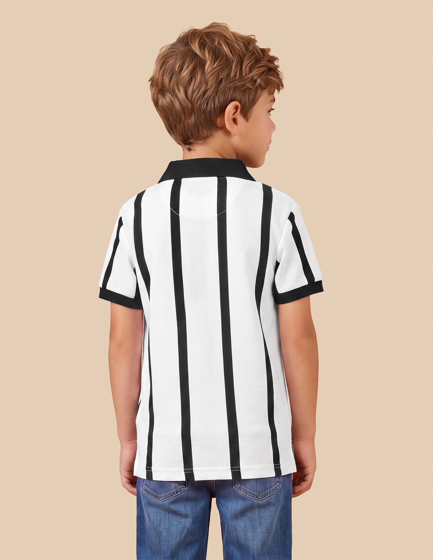 Vertical Striped Regular Fit Polo Shirt White - U.S. Polo Assn. India | Large