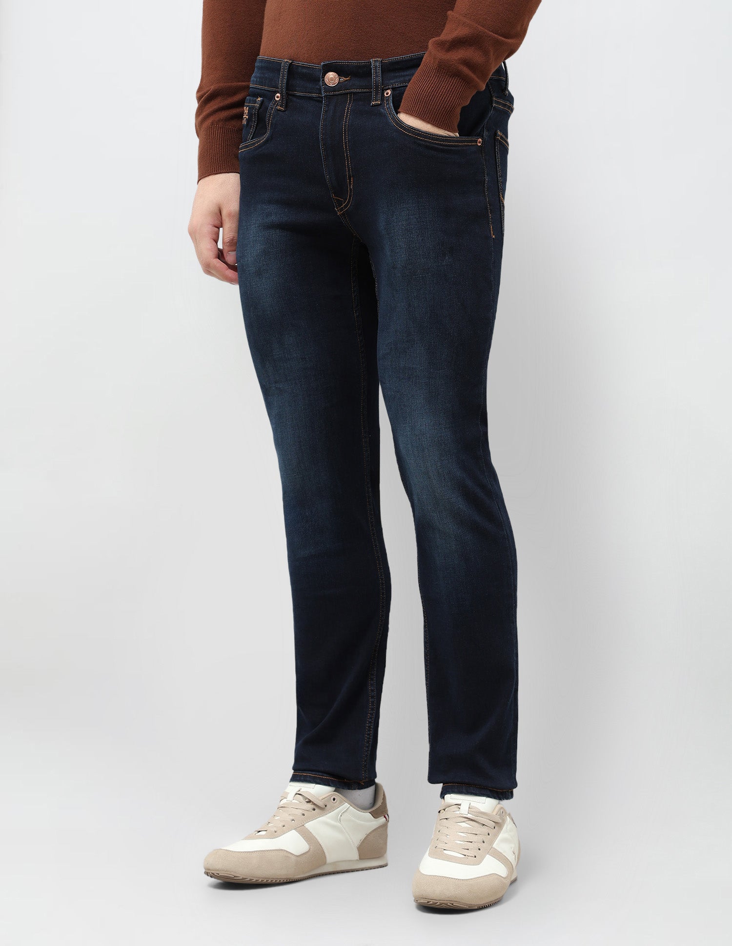 Brandon Slim Tapered Fit Blue Jeans Indigo - U.S. POLO ASSN. | Large