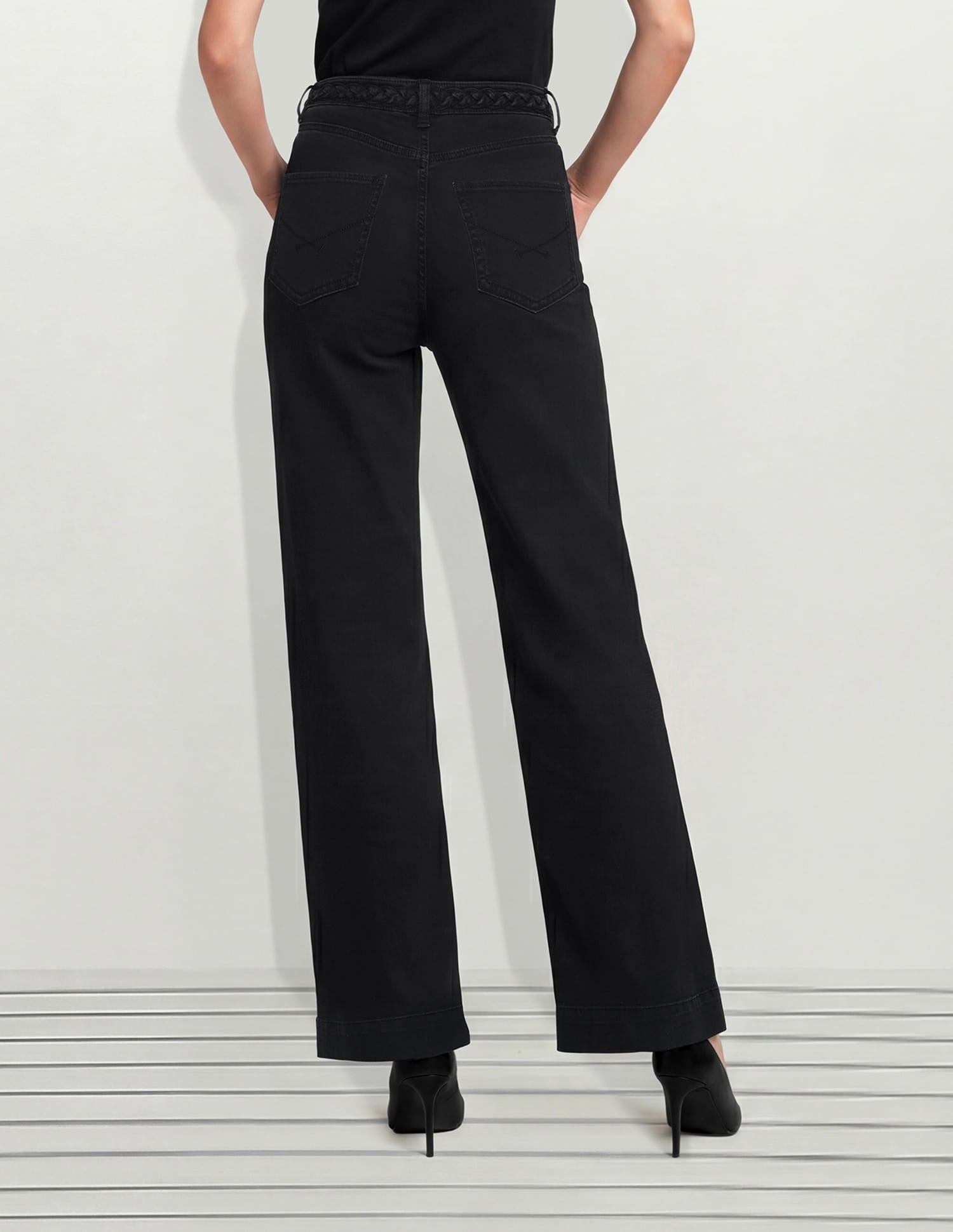 High Rise Wide Leg Fit Jeans Grey - U.S. Polo Assn. India | Large