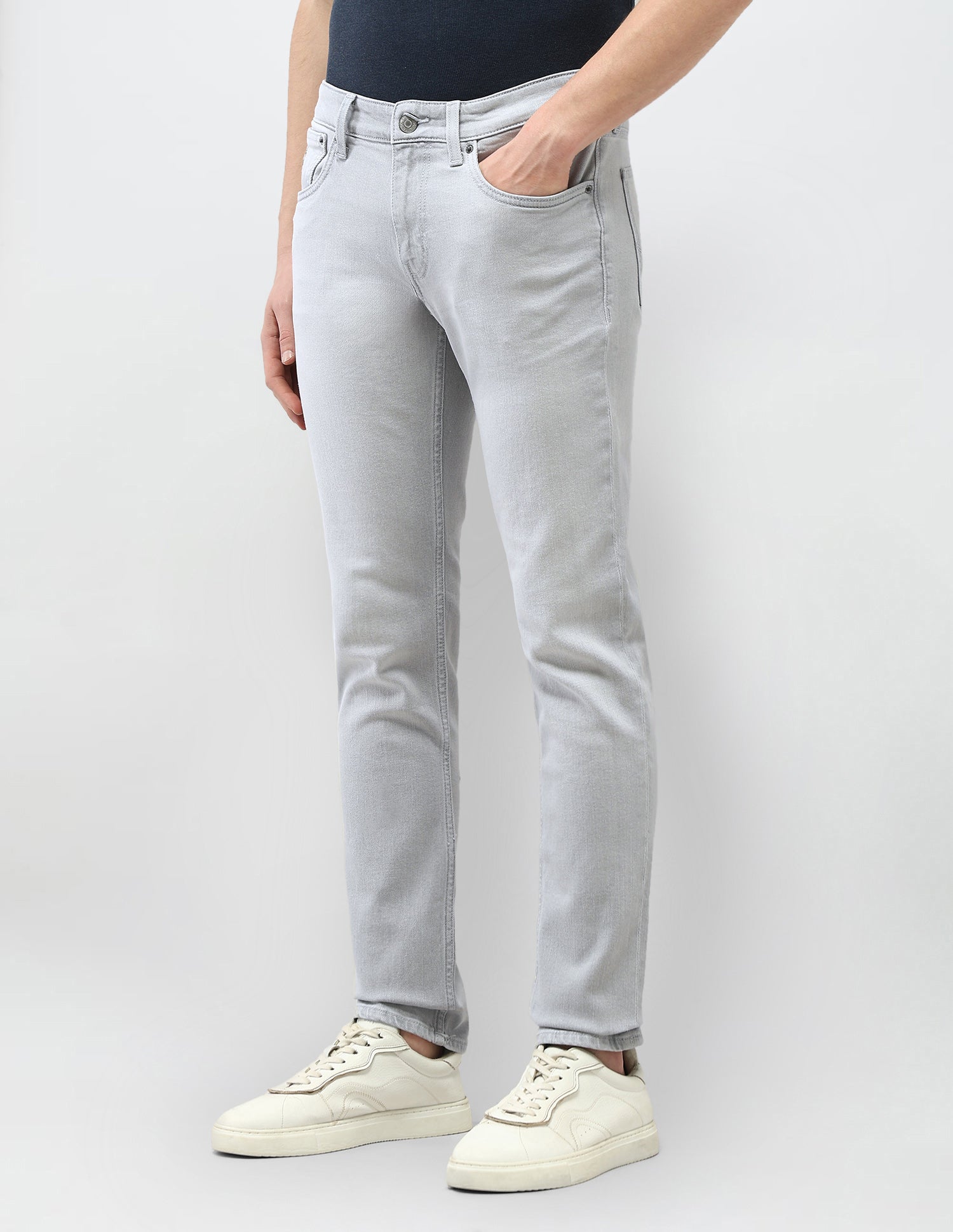 Brandon Slim Tapered Fit Light Washed Jeans Washed Grey - U.S. Polo Assn. India | Large