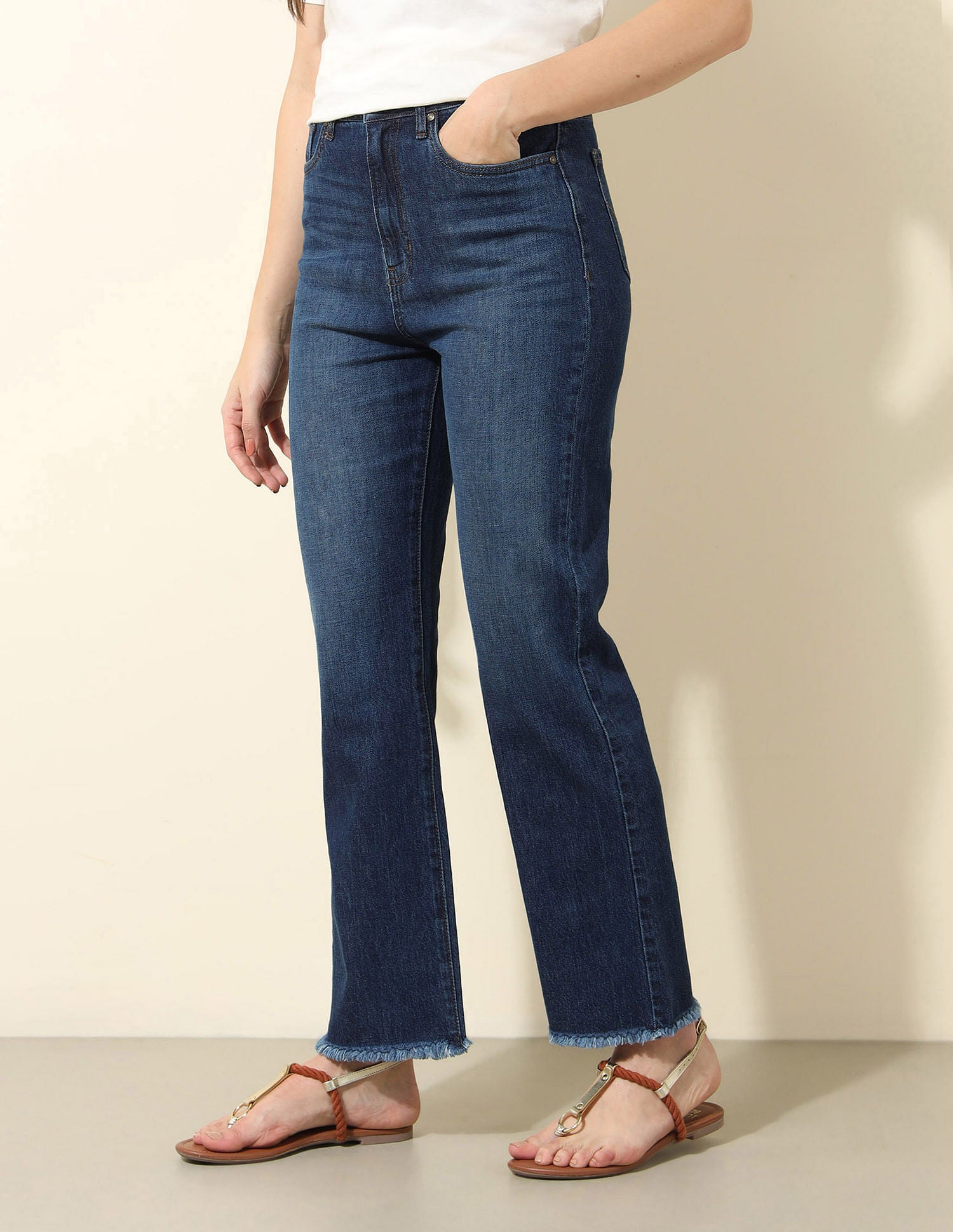 High Rise Straight Fit Jeans Blue - U.S. Polo Assn. India | Large