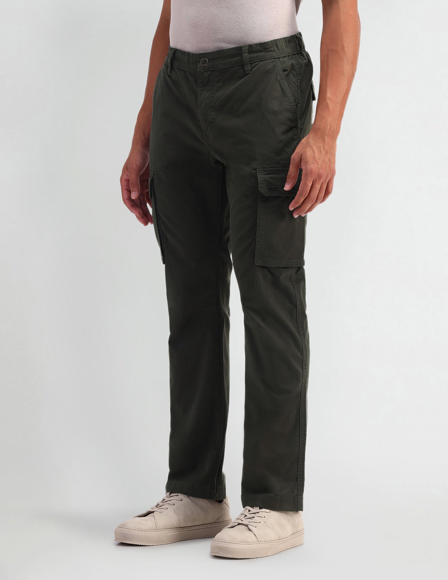 Solid Twill Trousers Green - U.S. POLO ASSN. | Large