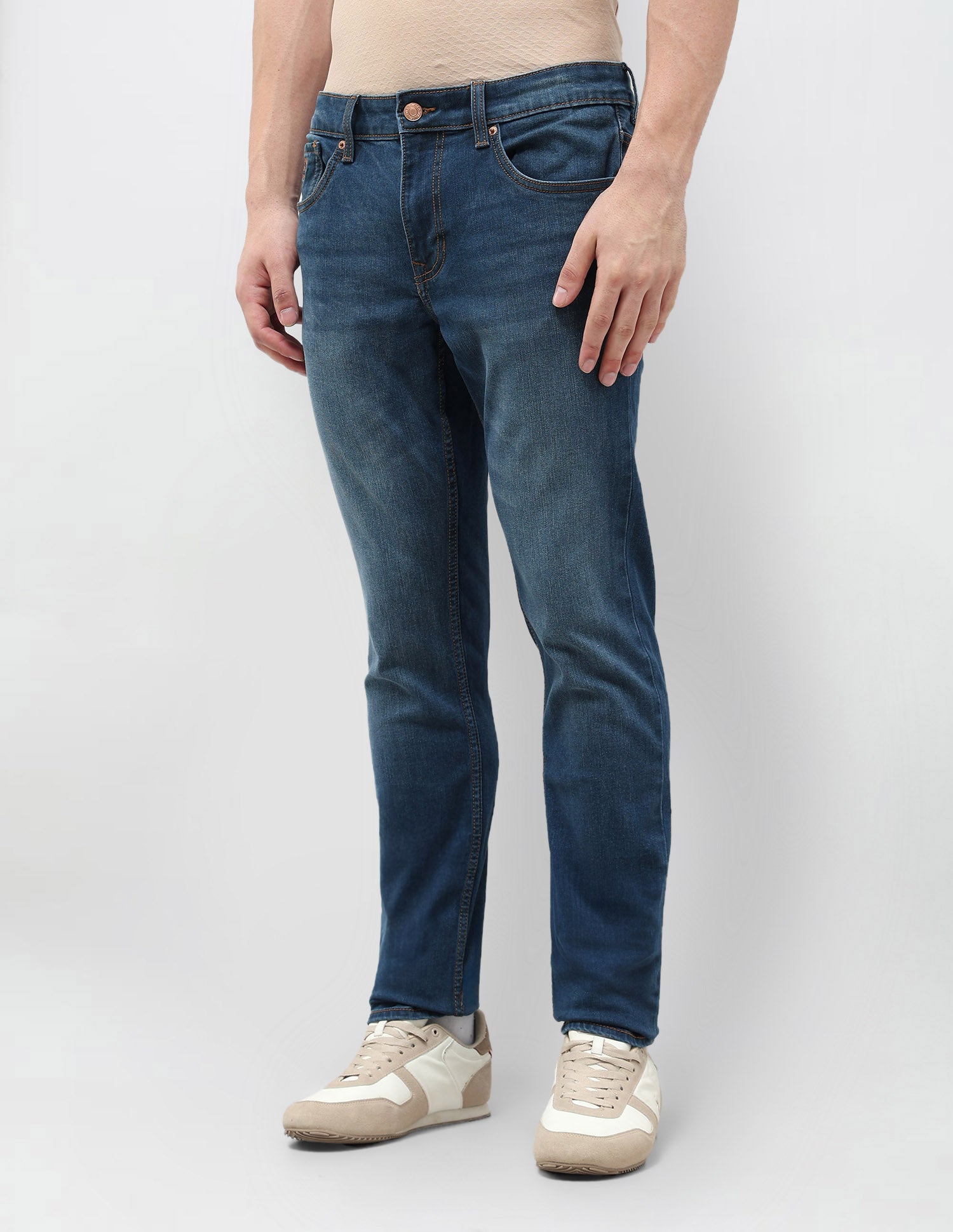 Brandon Slim Tapered Fit Blue Jeans Dark Indigo - U.S. POLO ASSN. | Large