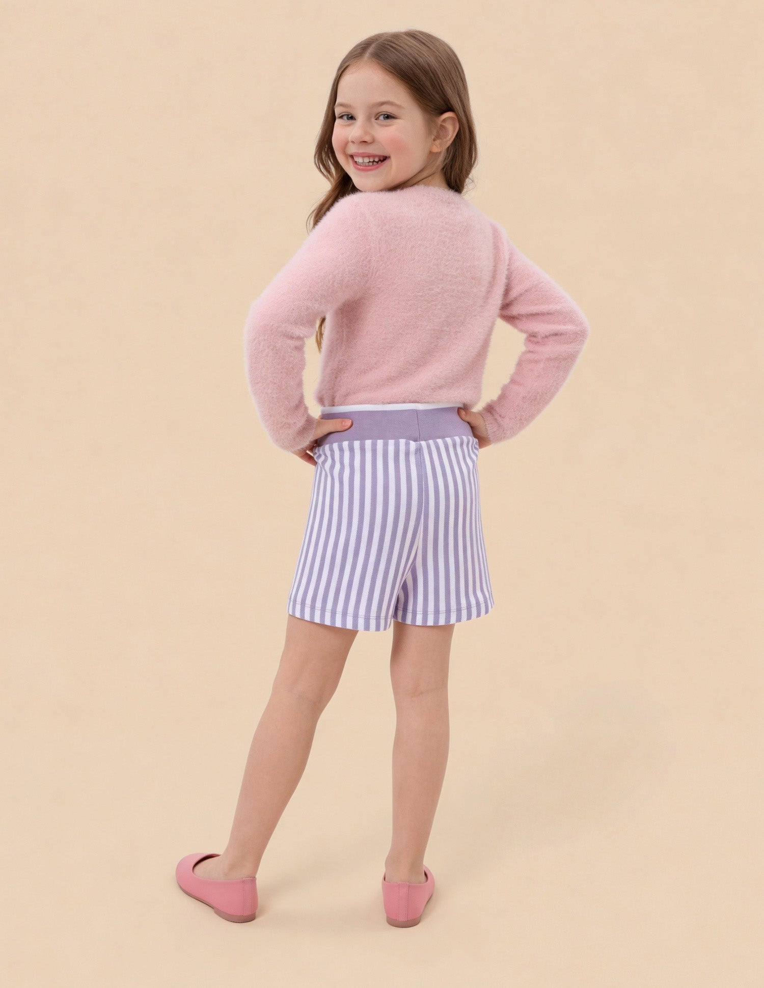 Vertical Striped Regular Fit Skort Purple - U.S. Polo Assn. India | Large