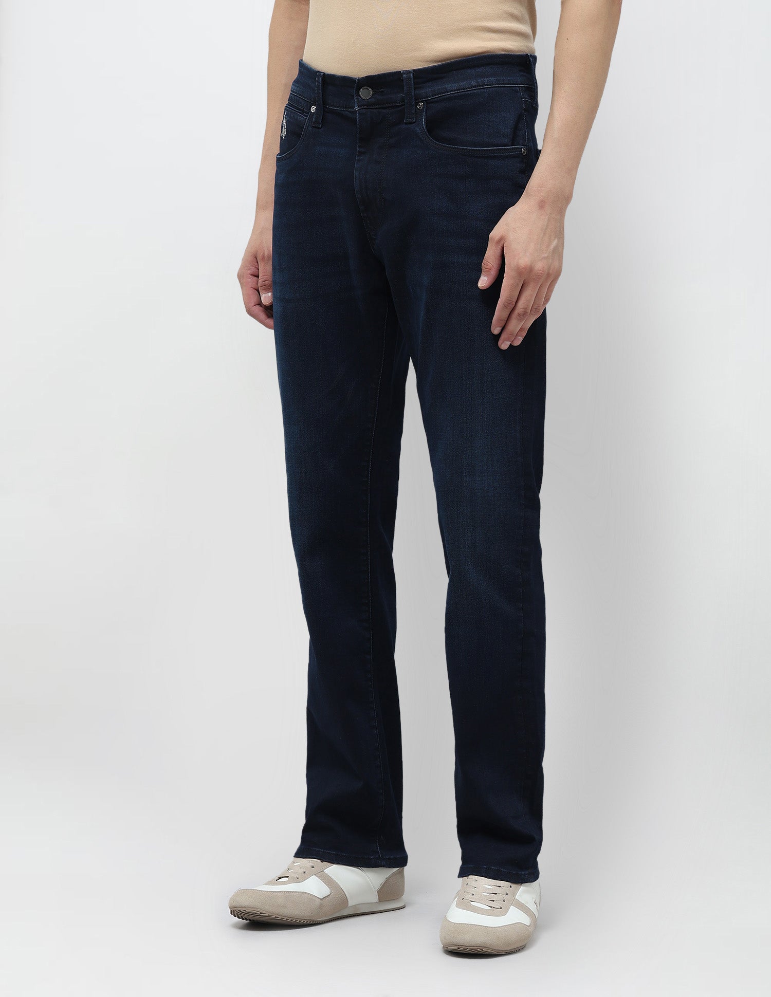 Harold Slim Straight Fit Blue Jeans Dark Blue - U.S. POLO ASSN. | Large