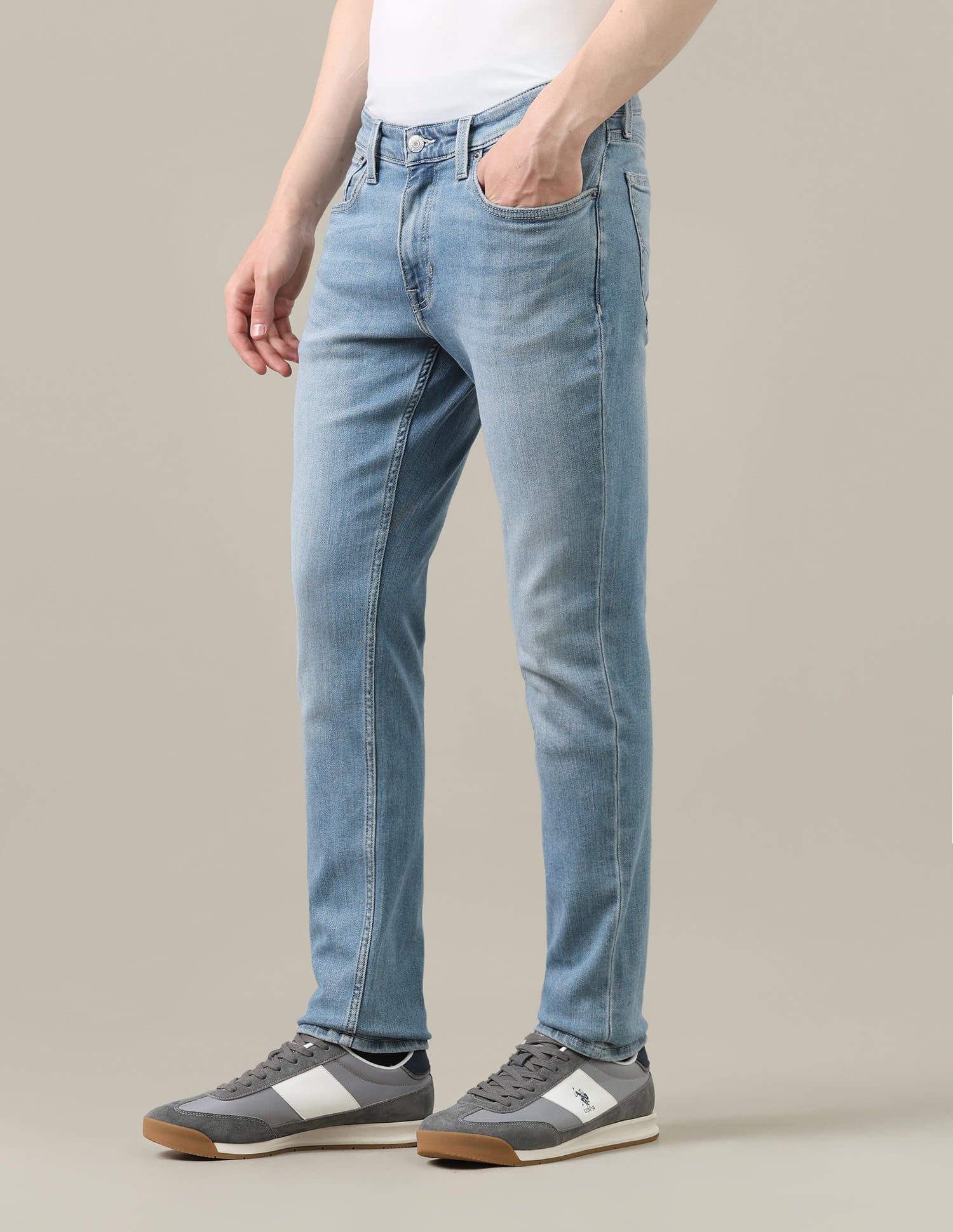 Brandon Slim-Tapered Fit Blue Jeans Blue - U.S. Polo Assn. India | Large