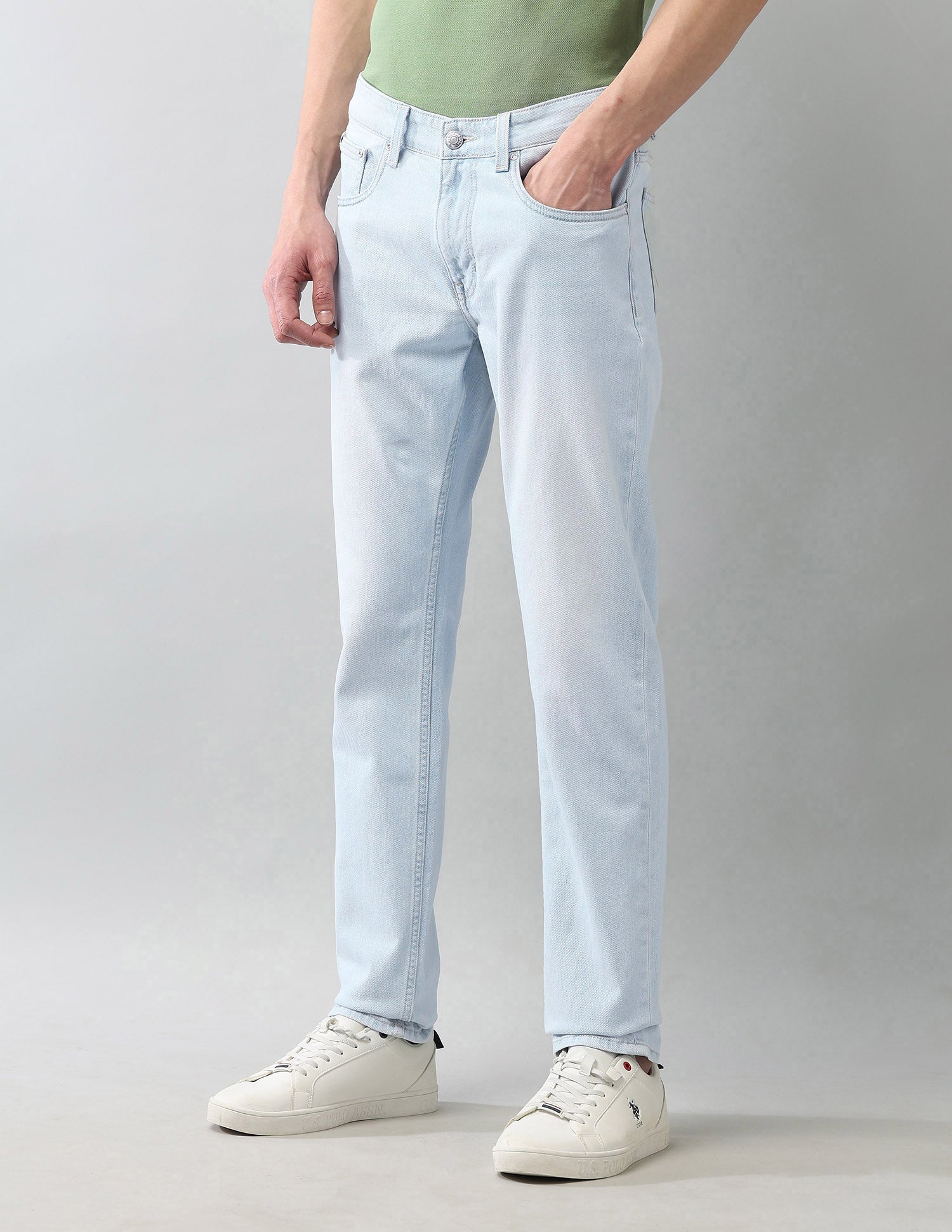 Vintage Brandon Slim Tapered Fit Blue Jeans Blue - U.S. Polo Assn. India | Large